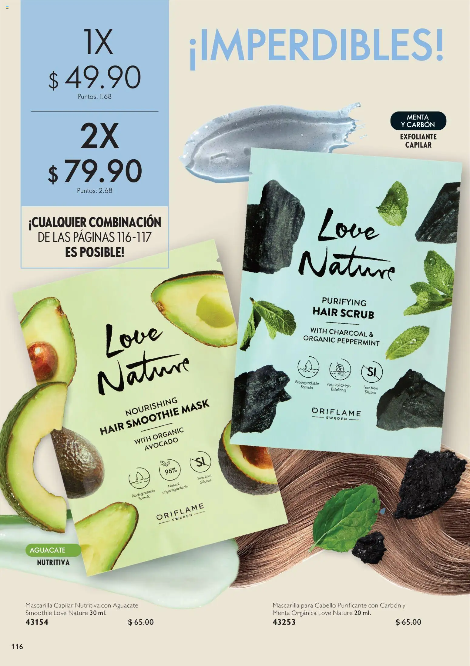 Nuevas ofertas de Oriflame válidas en toda la República Mexicana desde el 30.05.2026. ¡Encuentra las mejores ofertas en Oriflame campaña 8 2026! | Página: 116 | Productos: Serum, Crema, Contorno