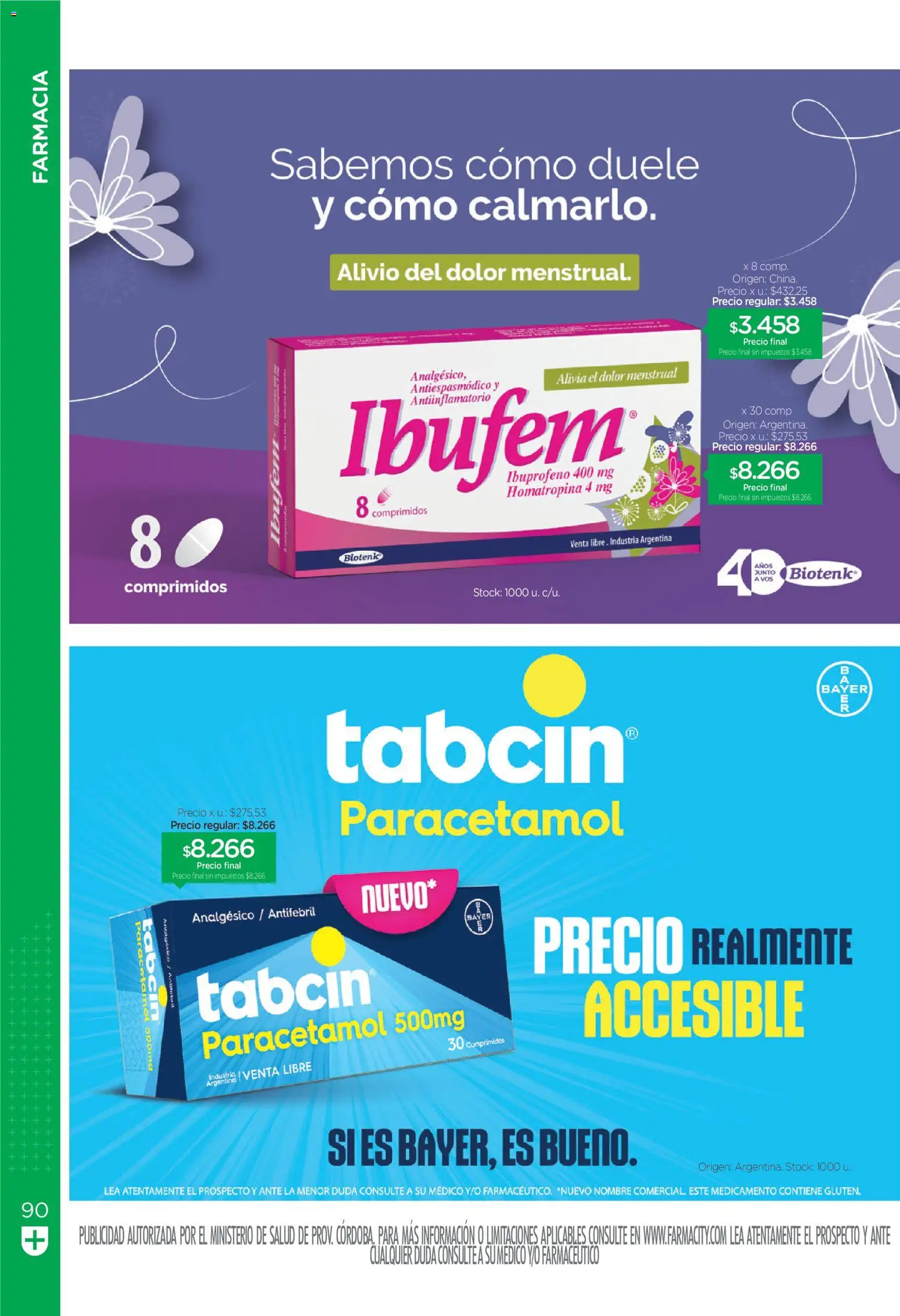 Farmacity catálogo │ válido desde el 30.04.2026 | Página: 90 | Productos: Analgésico