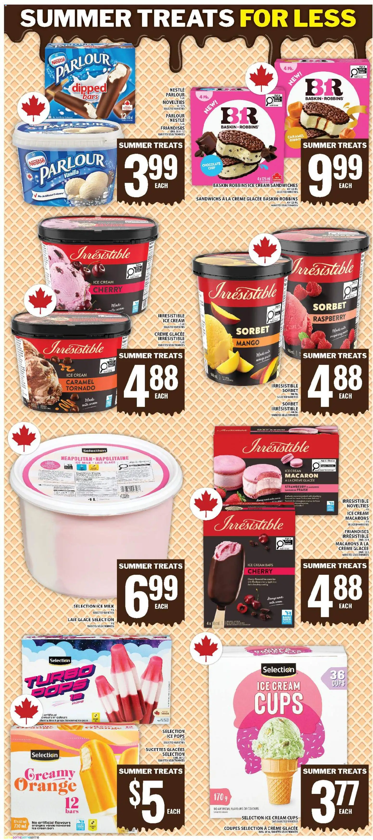 Food Basics flyer valid from Aug 13, 2026 | Page: 9 | Products: Ice cream, Milk, Chocolate, Ice