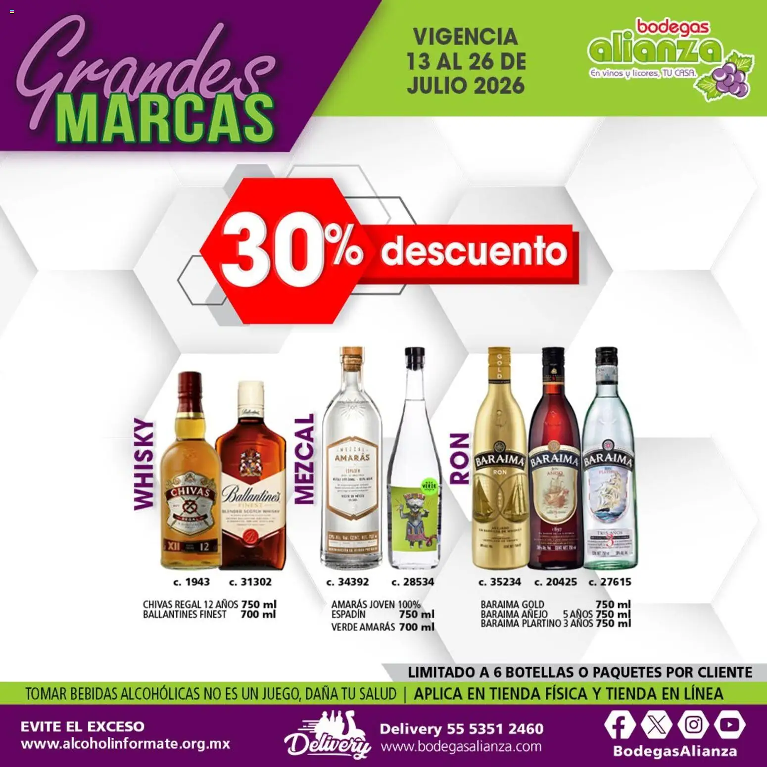 Nuevas ofertas de Bodegas Alianza válidas en toda la República Mexicana desde el 13/07/2026. ¡Encuentra las mejores ofertas en Bodegas Alianza catálogo Grandes Marcas! | Página: 2 | Productos: Whisky