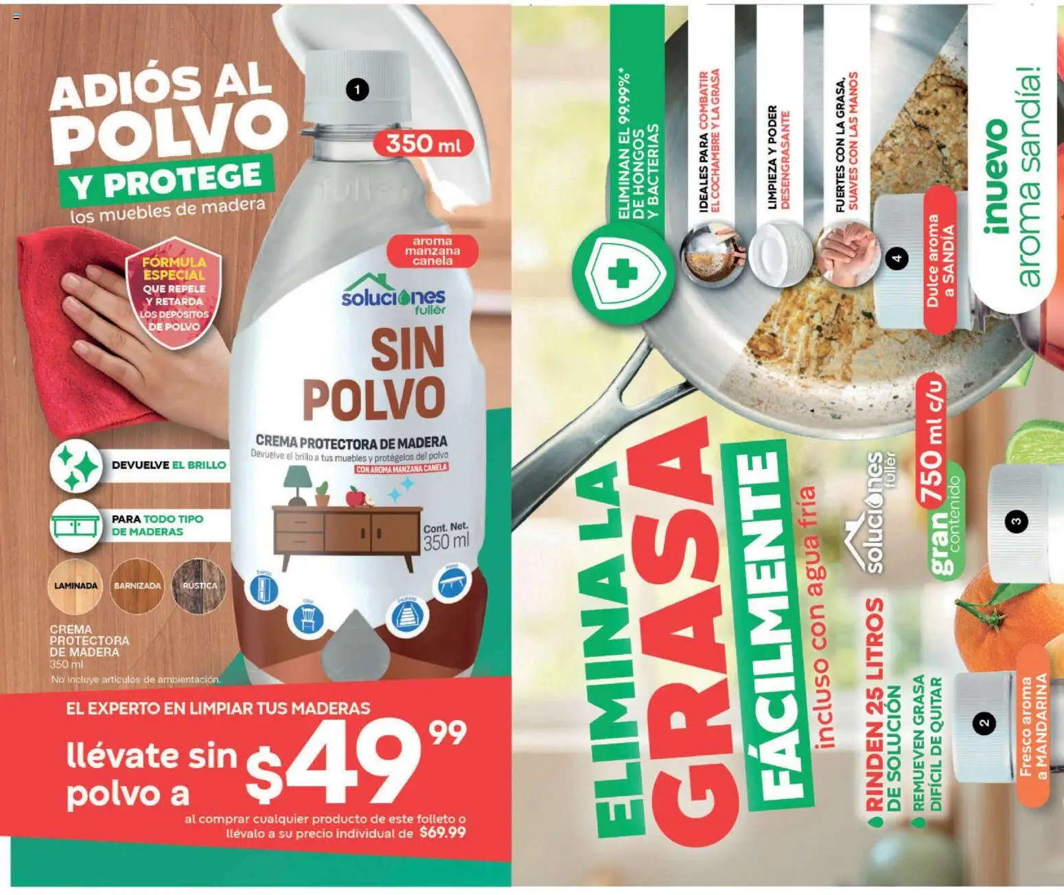 Nuevas ofertas de Fuller válidas en toda la República Mexicana desde el 10.06.2026. ¡Encuentra las mejores ofertas en Fuller campaña 5 2026! | Página: 2 | Productos: Sandía, Brillo, Desengrasante, Polvo