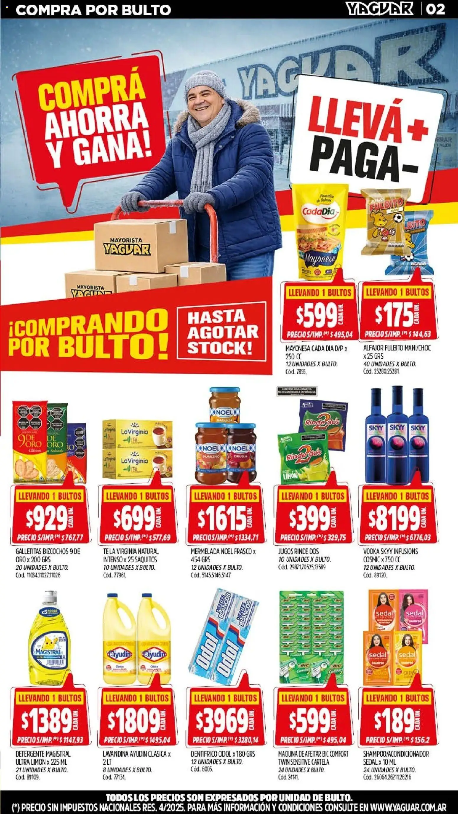 Yaguar - Oferta Semanal Trelew │ válido desde el 20/07/2026 | Página: 2 | Productos: Maquina de afeitar, Alfajor, Mermelada, Crema