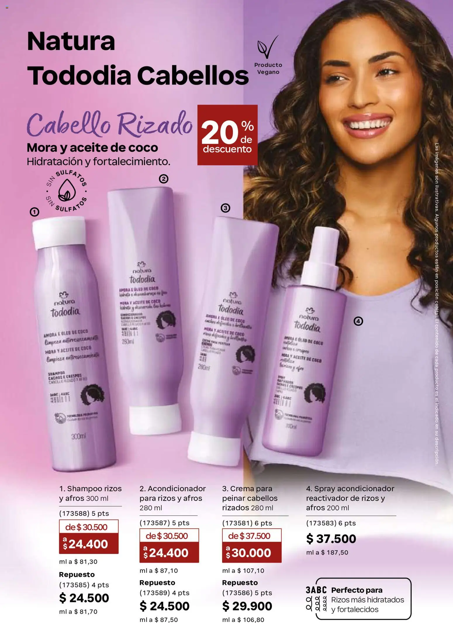 Natura revista - valida desde el 02/09/2026 | Página: 159 | Productos: Crema, Shampoo, Aceite de coco, Acondicionador
