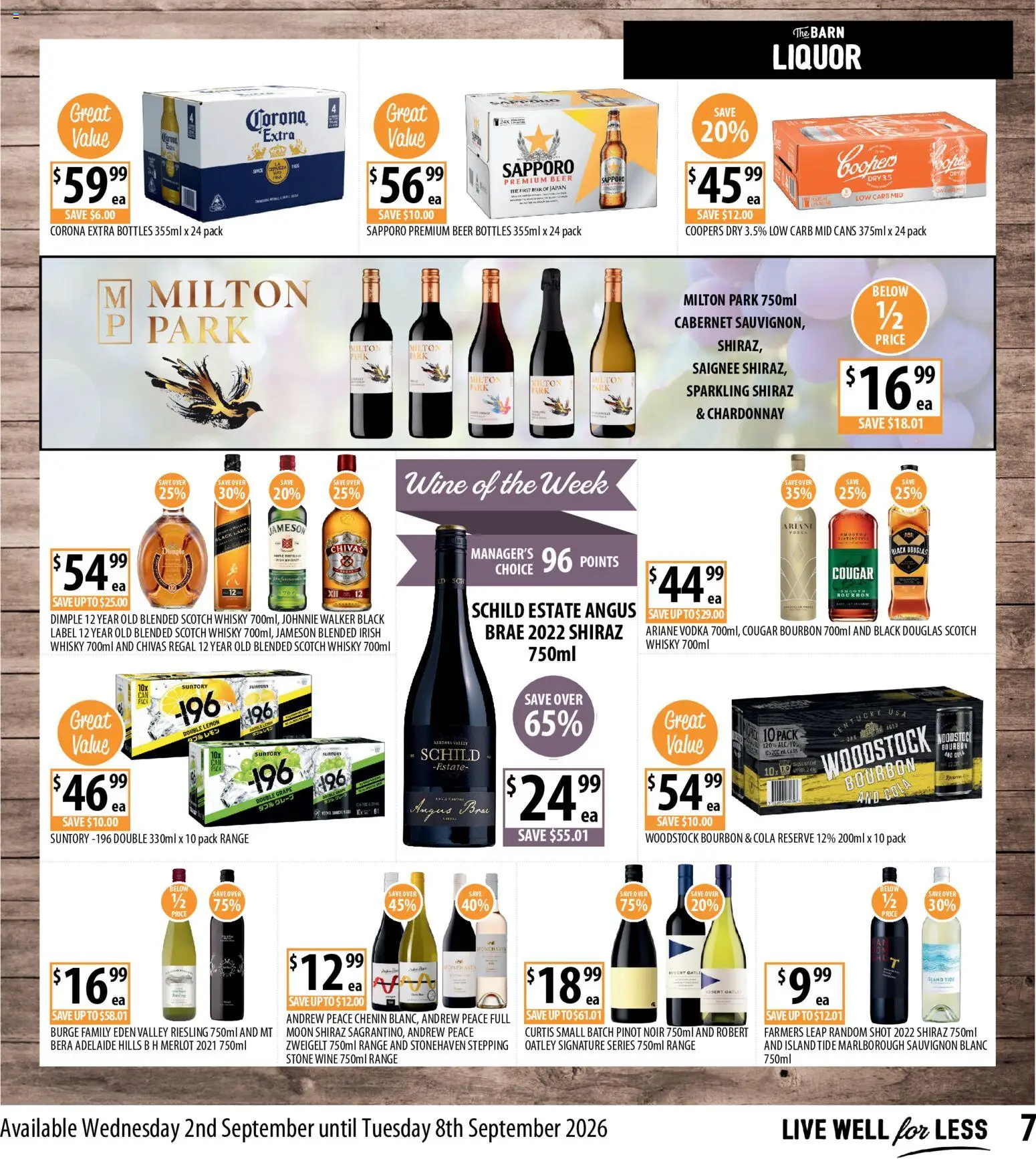 Supabarn catalogue - valid from 02/09/2026 | Page: 7 | Products: Scotch whisky, Vodka, Bra, Jameson