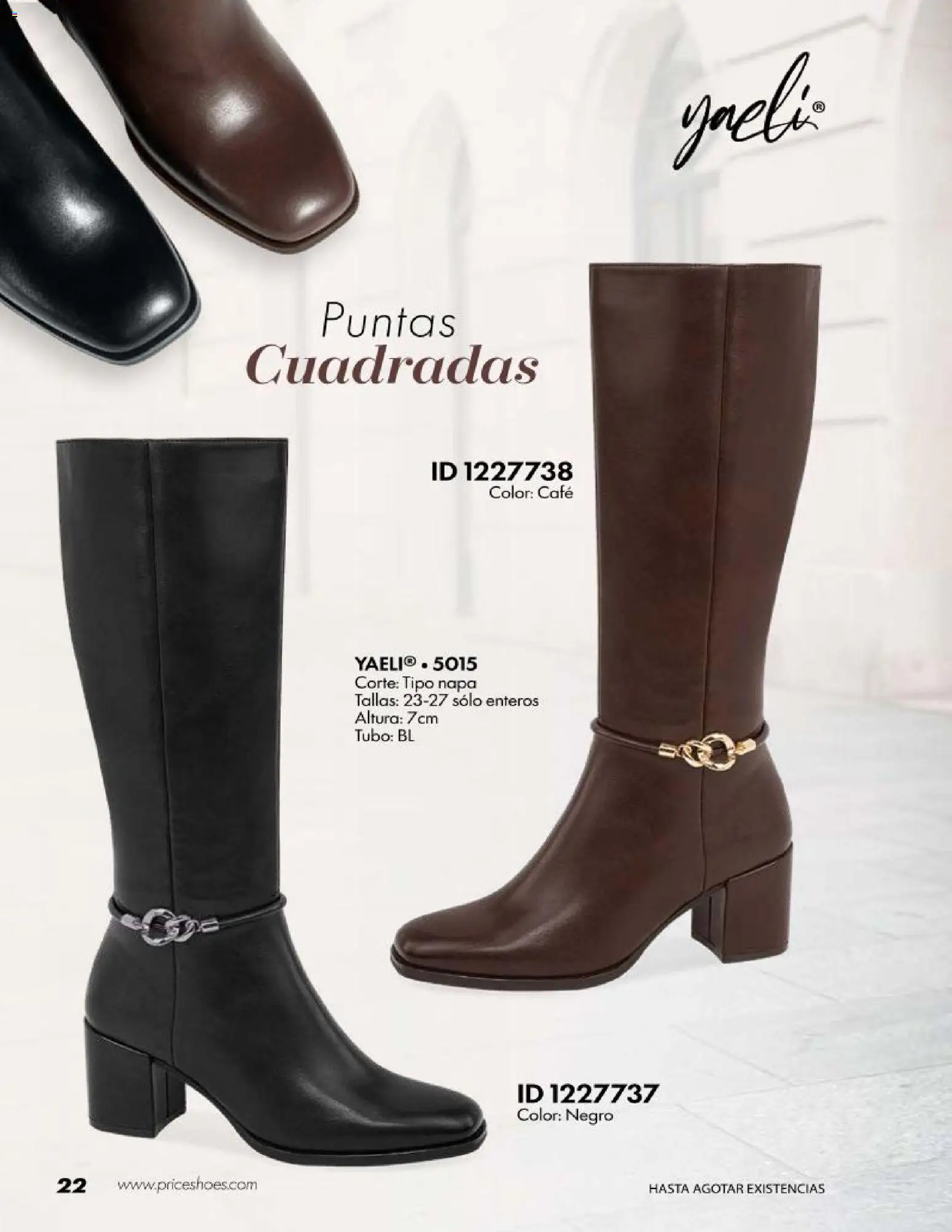 Nuevas ofertas de Price Shoes válidas en toda la República Mexicana desde el 20/10/2026. ¡Encuentra las mejores ofertas en Price Shoes catálogo Botas Largas! | Página: 8