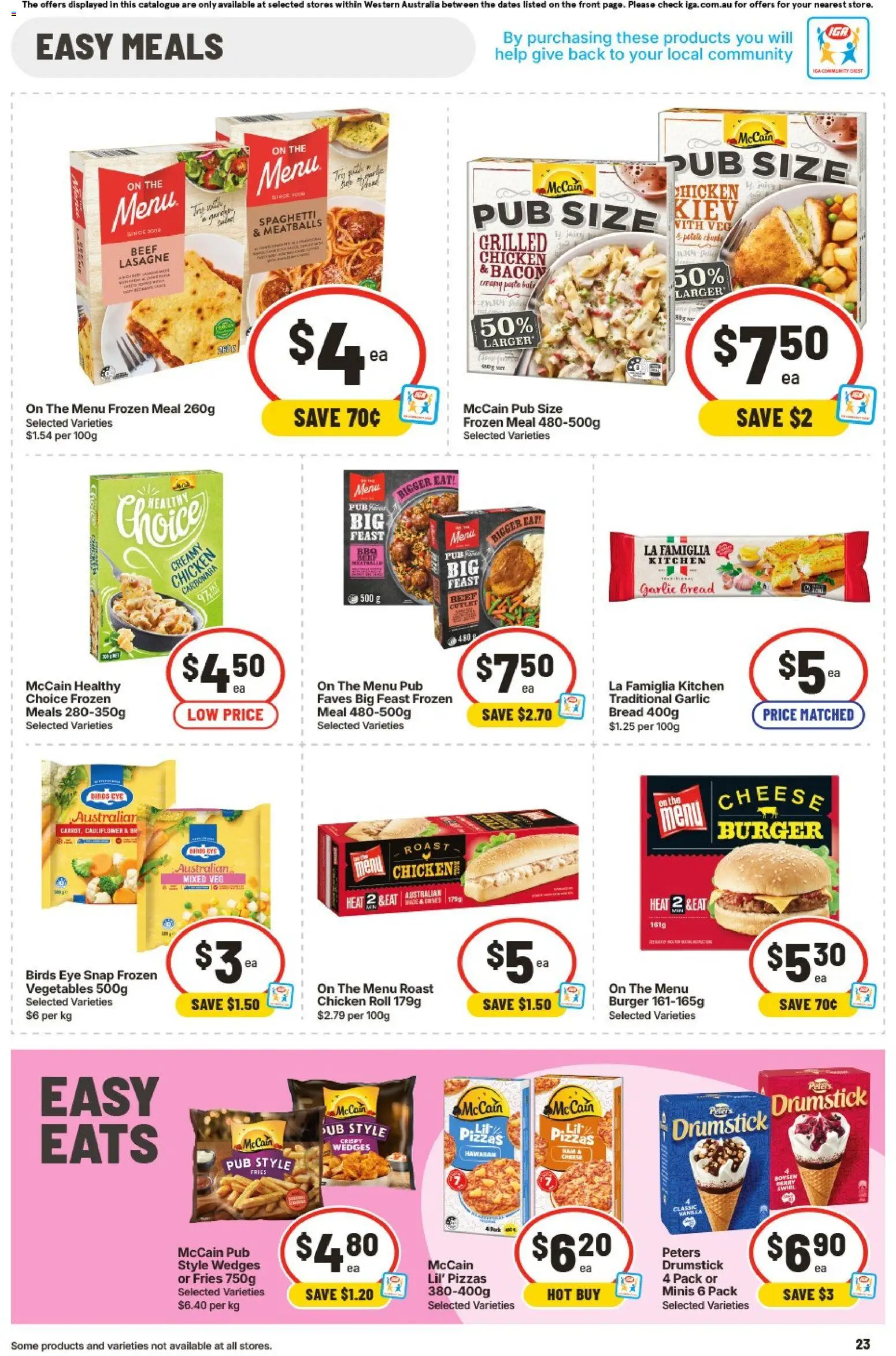 IGA catalogue - valid from 19/08/2026 | Page: 23 | Products: Bacon, Vegetables, Cauliflower, Roast