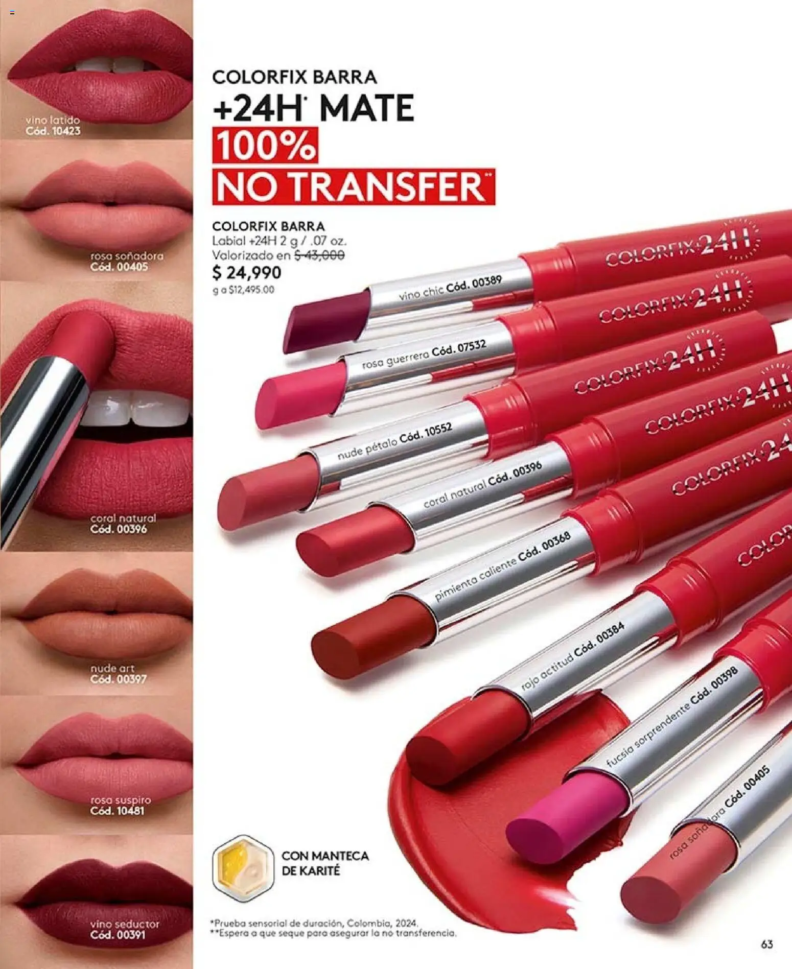 Ésika revista - valida desde el 07/08/2026 | Página: 63 | Productos: Pimienta, Manteca de karité, Manteca, Vino