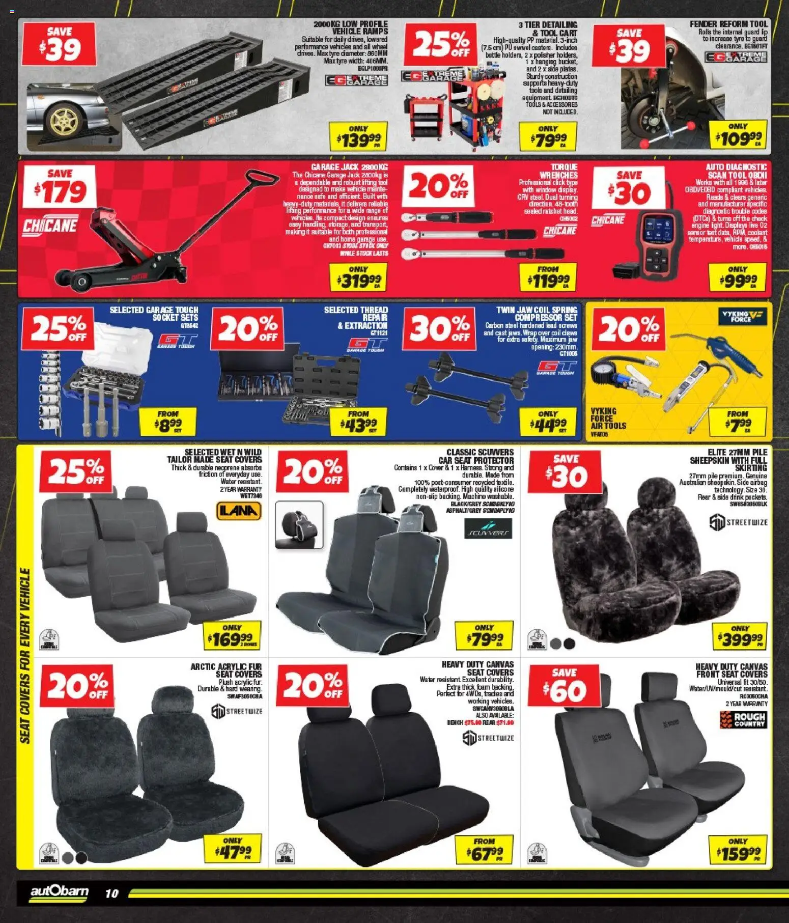 Autobarn catalogue - valid from 29/07/2026 | Page: 10 | Products: Socket, Cart, Sheepskin, Safe