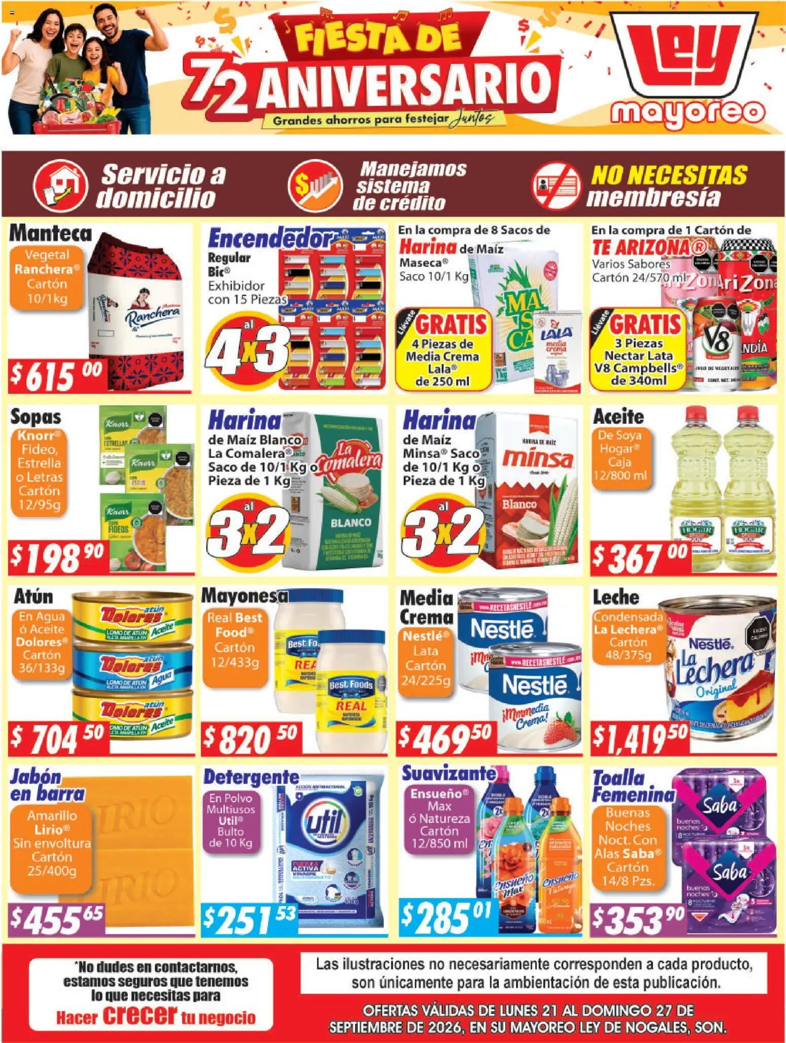 Nuevas ofertas de Casa Ley válidas en toda la República Mexicana desde el 21/09/2026. ¡Encuentra las mejores ofertas en Casa Ley folleto Nogales! | Página: 4 | Productos: Maíz, Harina, Sopas, Barra