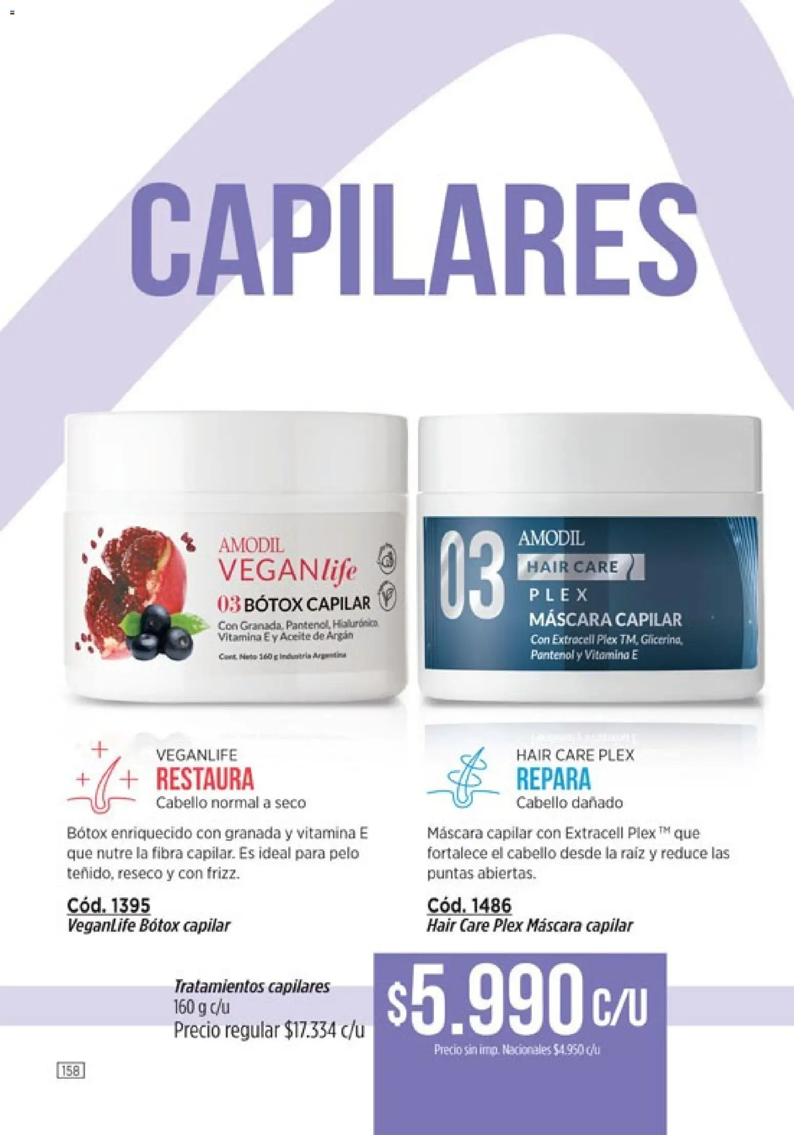 Amodil - Campaña 11 │ válido desde el 01.07.2026 | Página: 158 | Productos: Aceite, Máscara