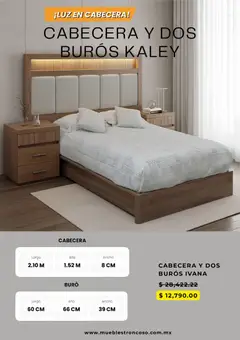 Vista previa de Muebles Troncoso catálogo, nuevo folleto de la tienda, válido en México a partir del 17/08/2026 | Página: 5 | Productos: Cabecera, Buró