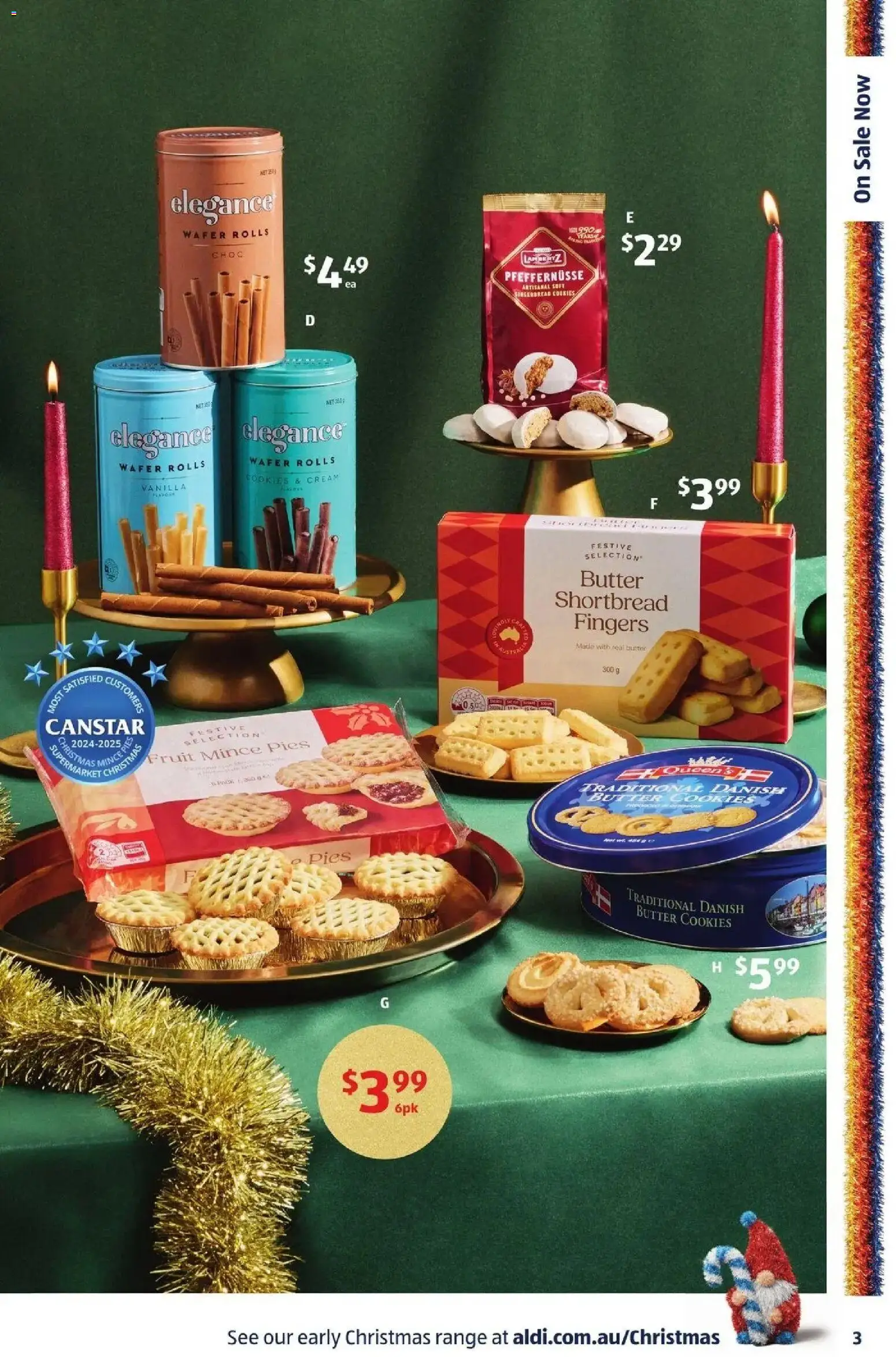 Aldi catalogue - valid from 30/09/2026 | Page: 3 | Products: Gingerbread, Fruit, Pies, Cookies