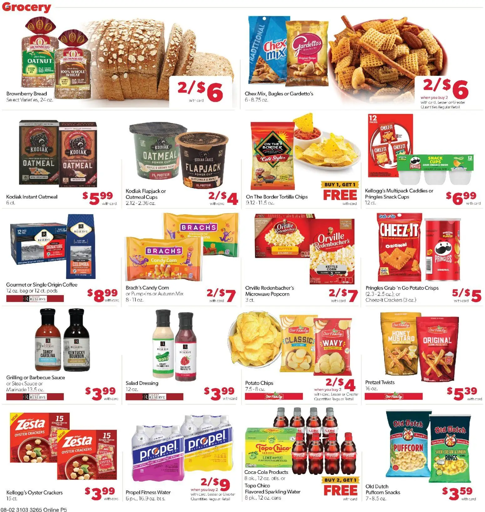 Family Fare Weekly Ad - ND - valid from 08/02/2026 | Page: 9 | Products: Candy, Bourbon, Tortilla chips, Snacks