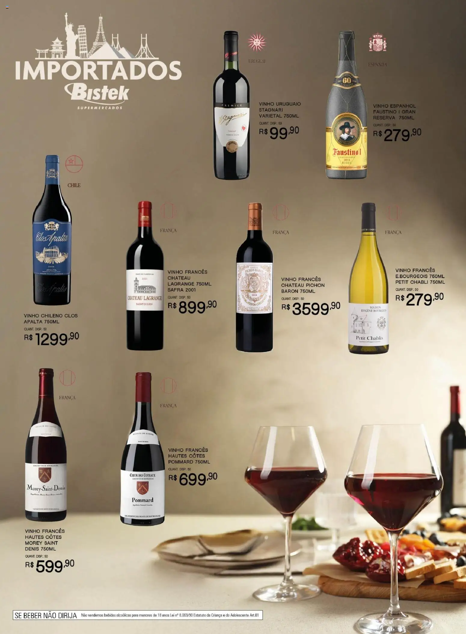 Bistek Supermercados Folheto - válido de 29/07/2026 | Página: 8 | Produtos: Vinho