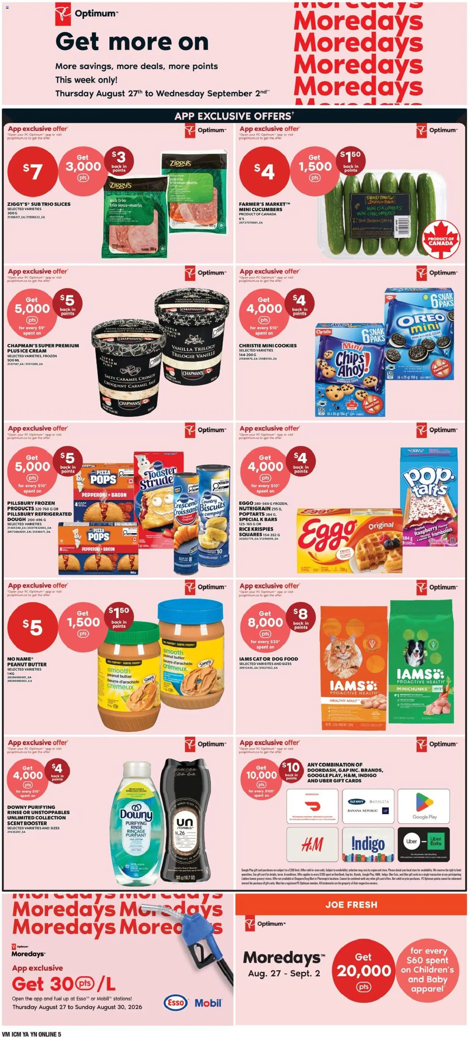 Valu Mart flyer valid from Aug 27, 2026 | Page: 7 | Products: Rice, Oreo, Dough, Vanilla
