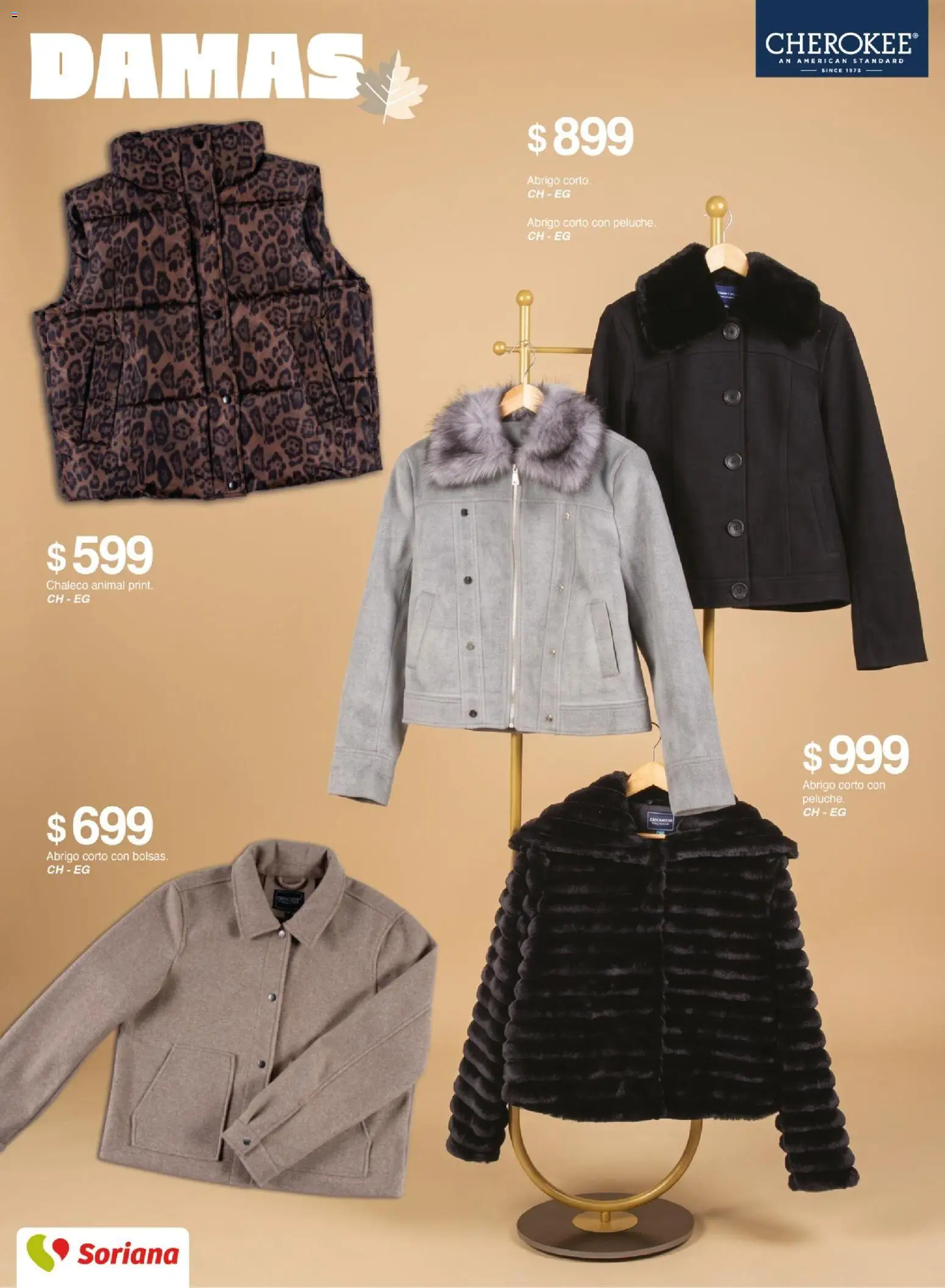 Nuevas ofertas de Soriana válidas en toda la República Mexicana desde el 30/09/2026. ¡Encuentra las mejores ofertas en Soriana catálogo otoño invierno! | Página: 10 | Productos: Chaleco, Abrigo