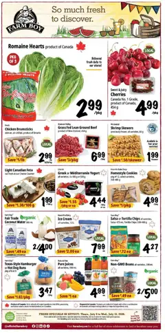 Preview of Farm Boy weekly flyer / circulaire from shop Farm Boy valid from Jul 9, 2026