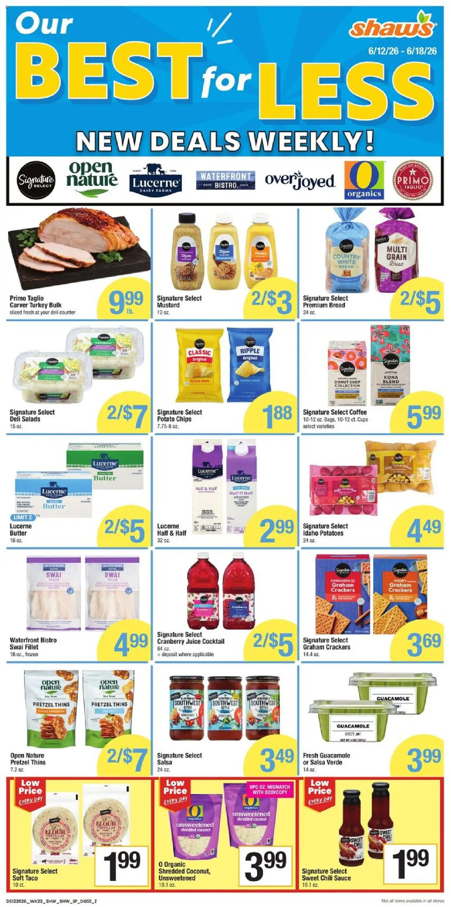 Shaw's Weekly Ad - NH - valid from 12.06.2026 | Page: 8 | Products: Coffee, Juice, Potatoes, Sauce