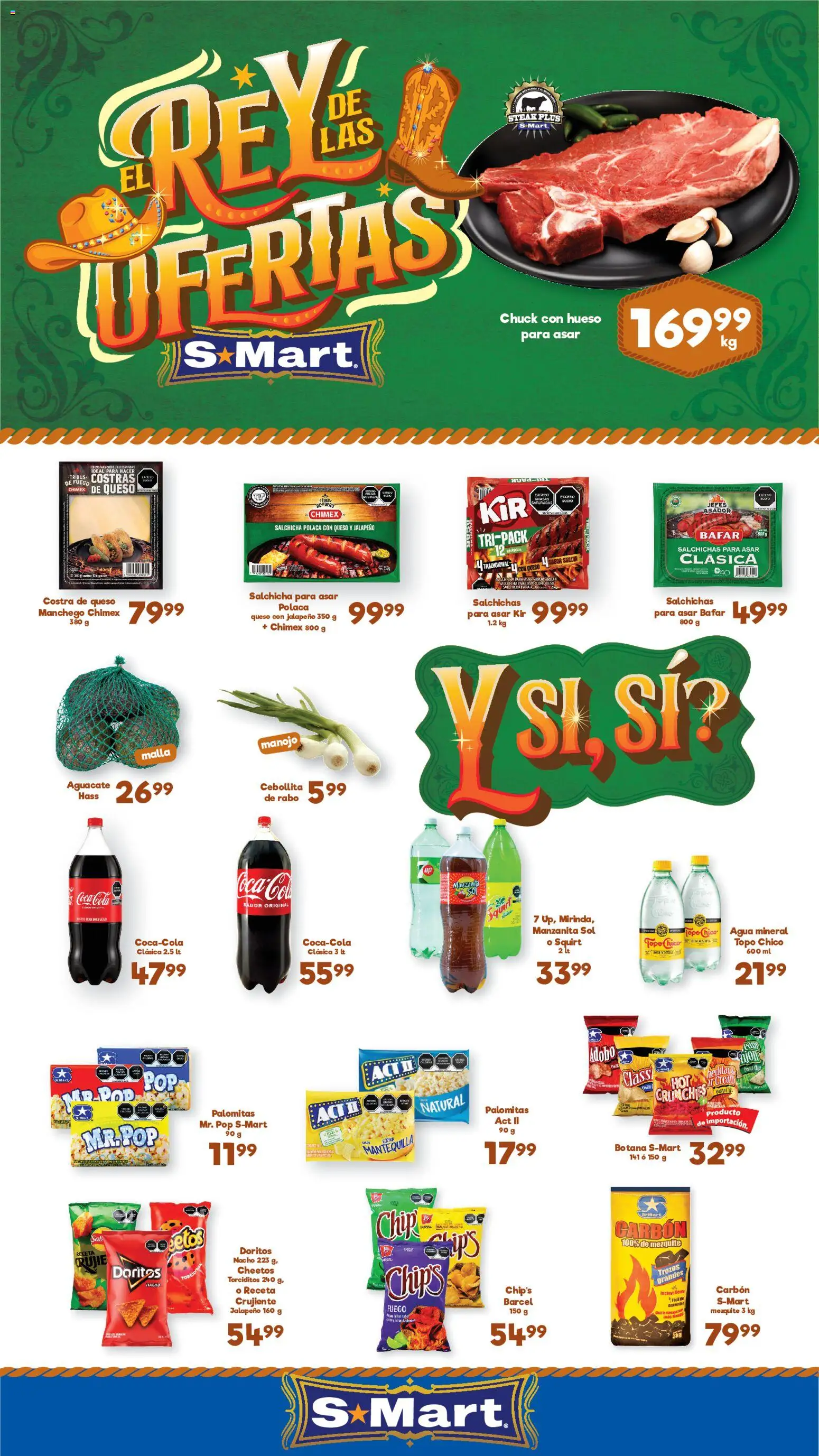 Nuevas ofertas de S-Mart válidas en toda la República Mexicana desde el 03/07/2026. ¡Encuentra las mejores ofertas en S-Mart folleto Ofertas de feria Chihuahua! | Página: 1 | Productos: Detergente, Suavizante, Limpiador, Jabón