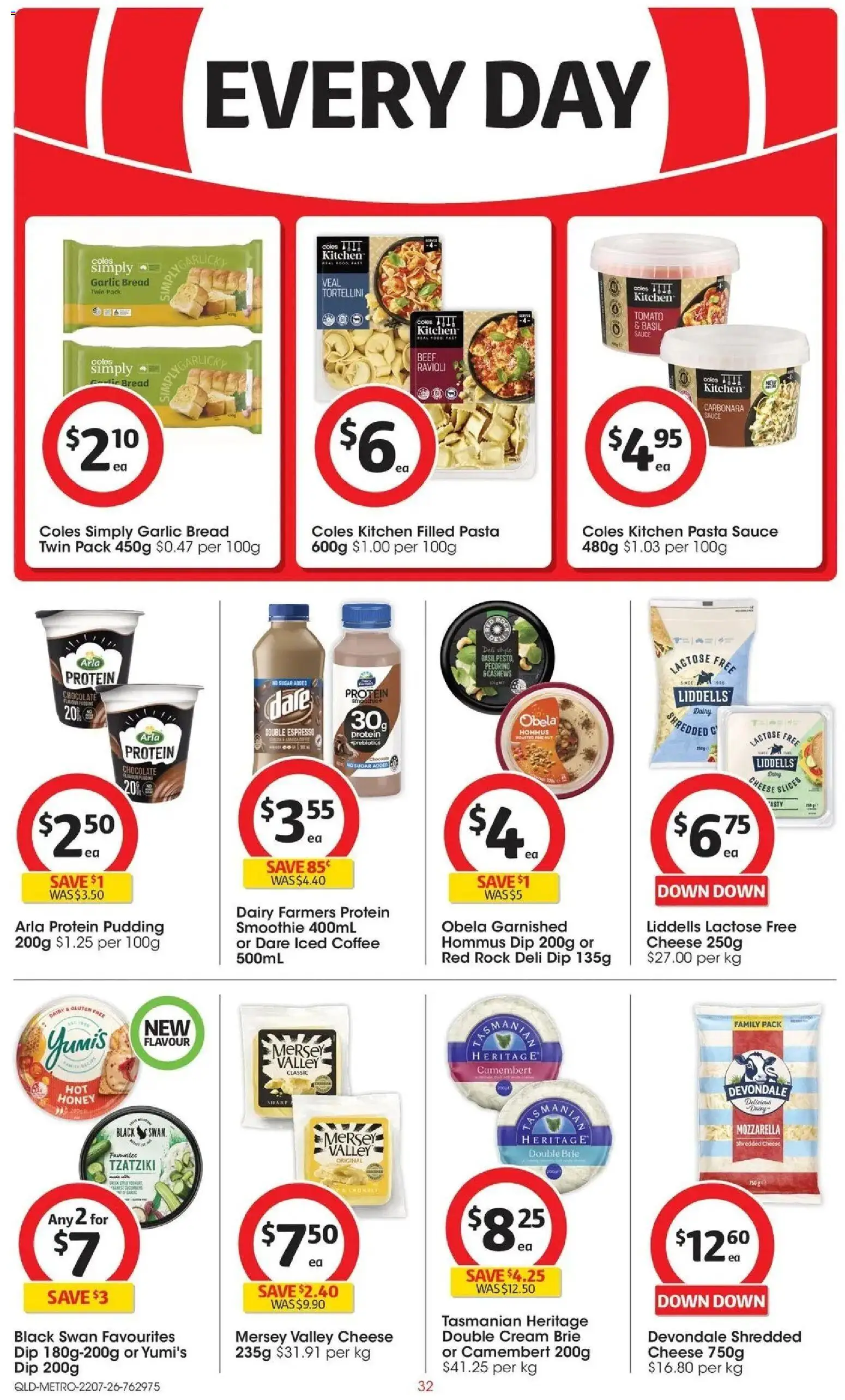 Coles catalogue - valid from 22/07/2026 | Page: 32 | Products: Chocolate, Honey, Pasta, Sugar