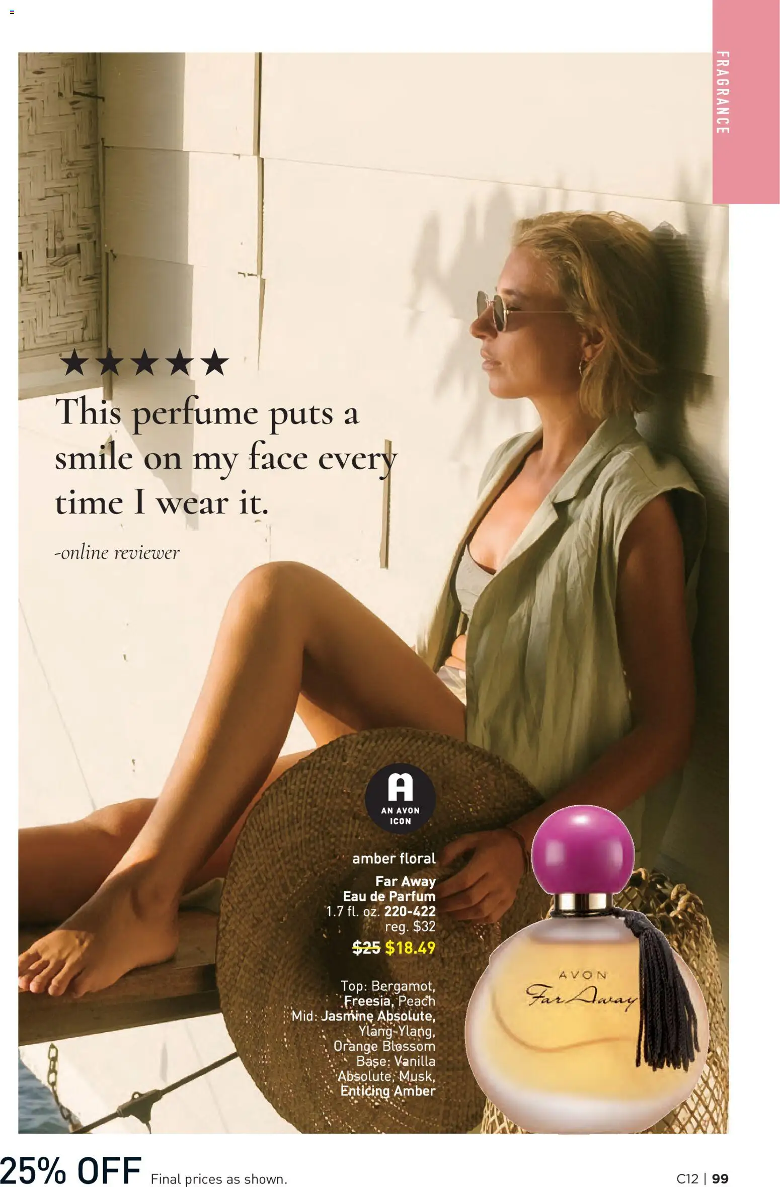 Avon Brochure - valid from 03.06.2026 | Page: 99 | Products: Perfume, Fragrance, Peach