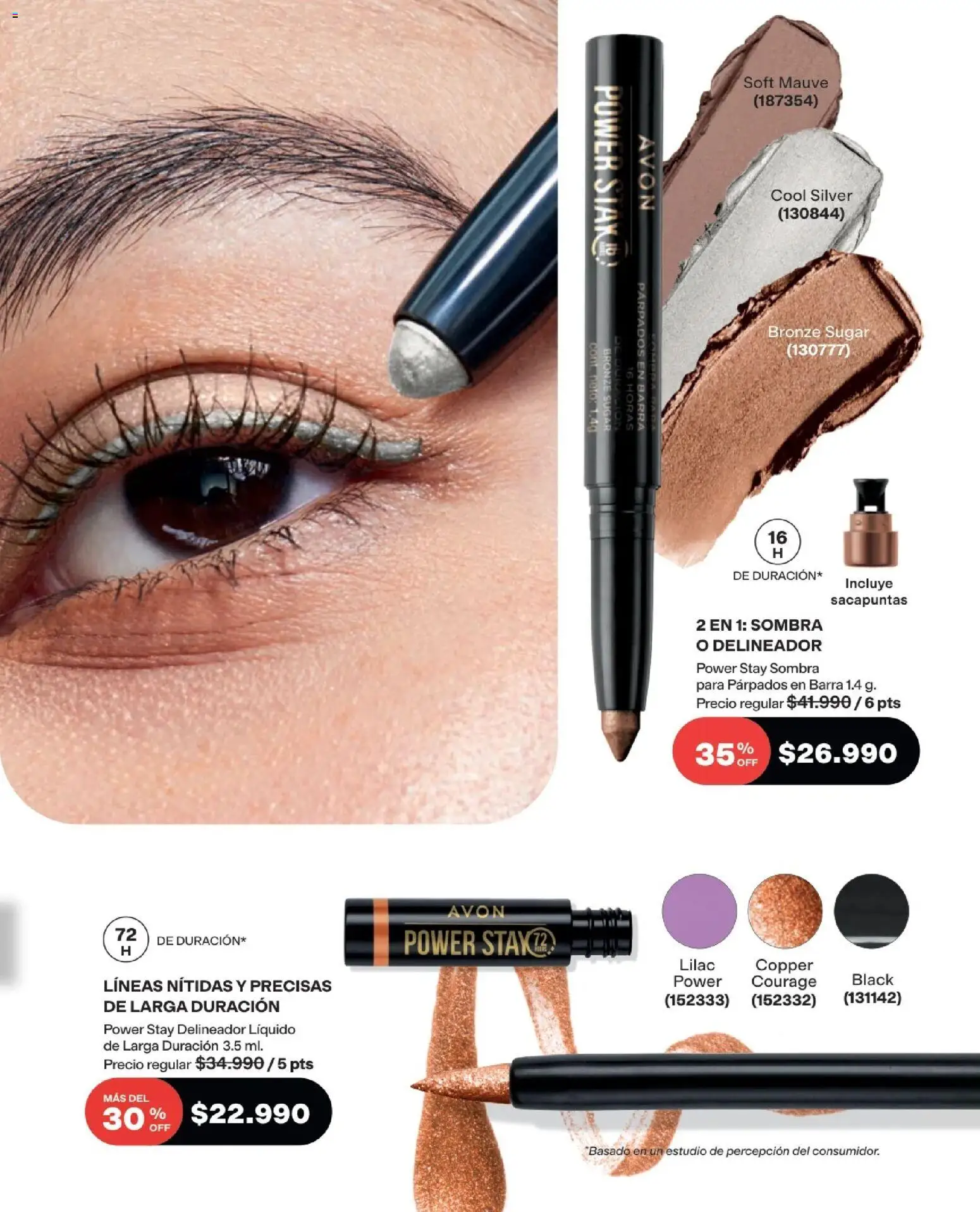Avon revista - valida desde el 15/07/2026 | Página: 26 | Productos: Sacapuntas, Sombra, Delineador
