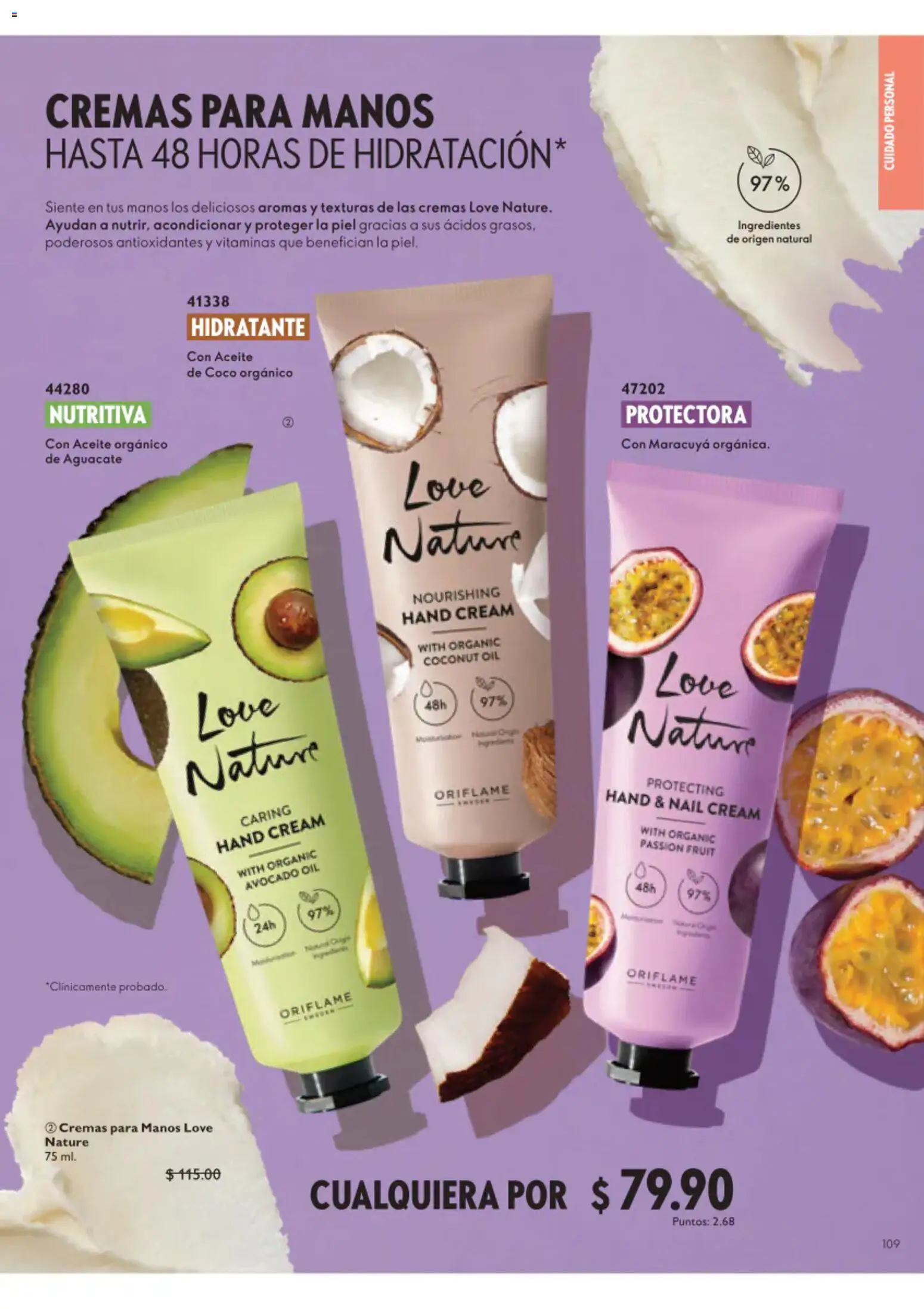 Nuevas ofertas de Oriflame válidas en toda la República Mexicana desde el 22/08/2026. ¡Encuentra las mejores ofertas en Oriflame campaña 12 2026! | Página: 109 | Productos: Aceite, Aguacate, Vitaminas