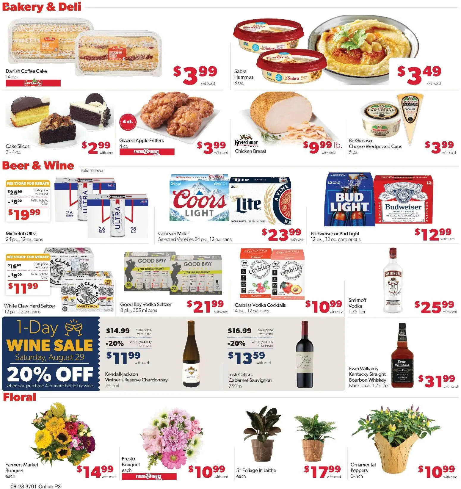 Family Fare Weekly Ad - IA - valid from 08/23/2026 | Page: 9 | Products: Peppers, Ring, Chicken, Cheese