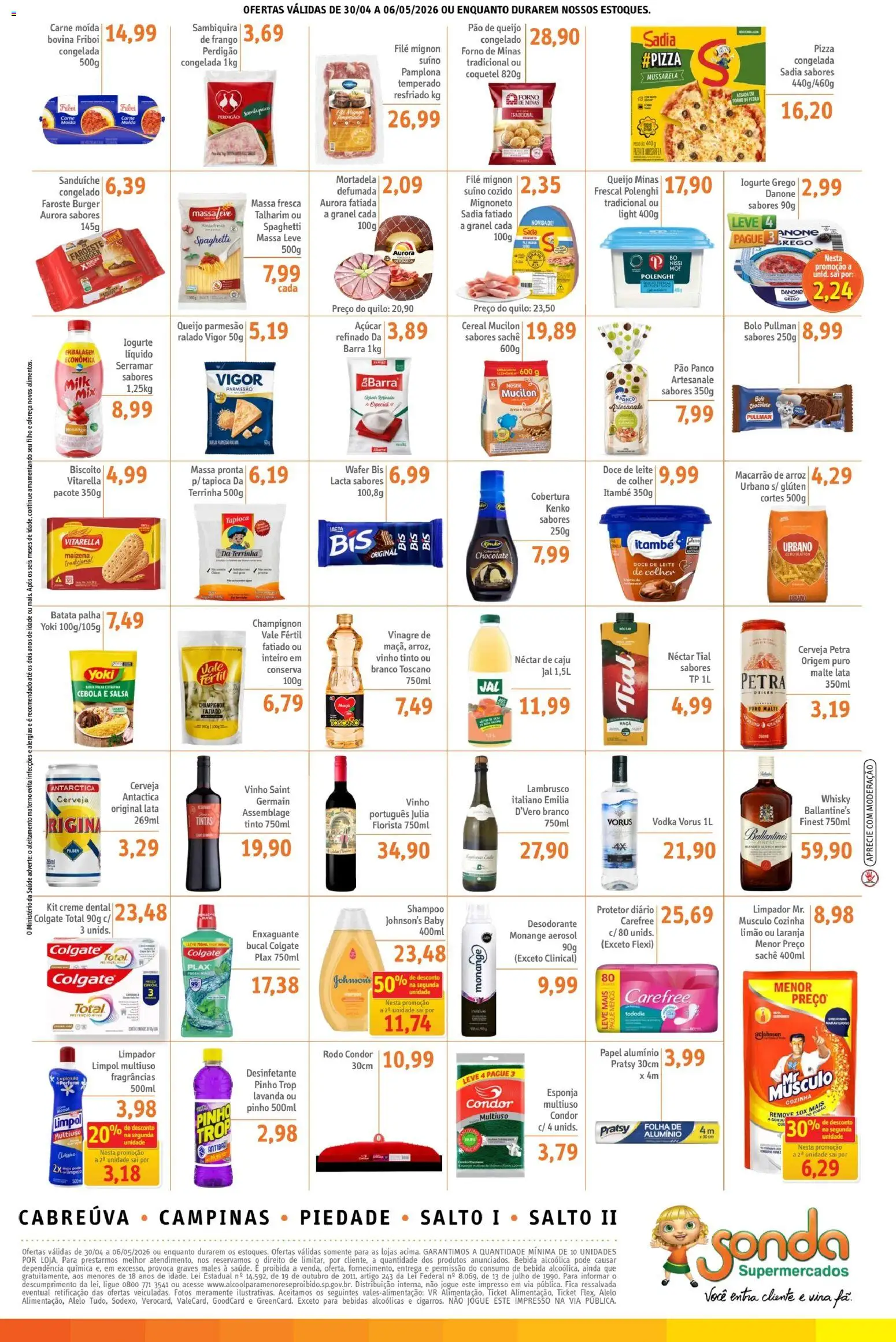 Sonda Folheto - válido de 30.04.2026 | Página: 2 | Produtos: Forno, Shampoo, Vinagre, Iogurte