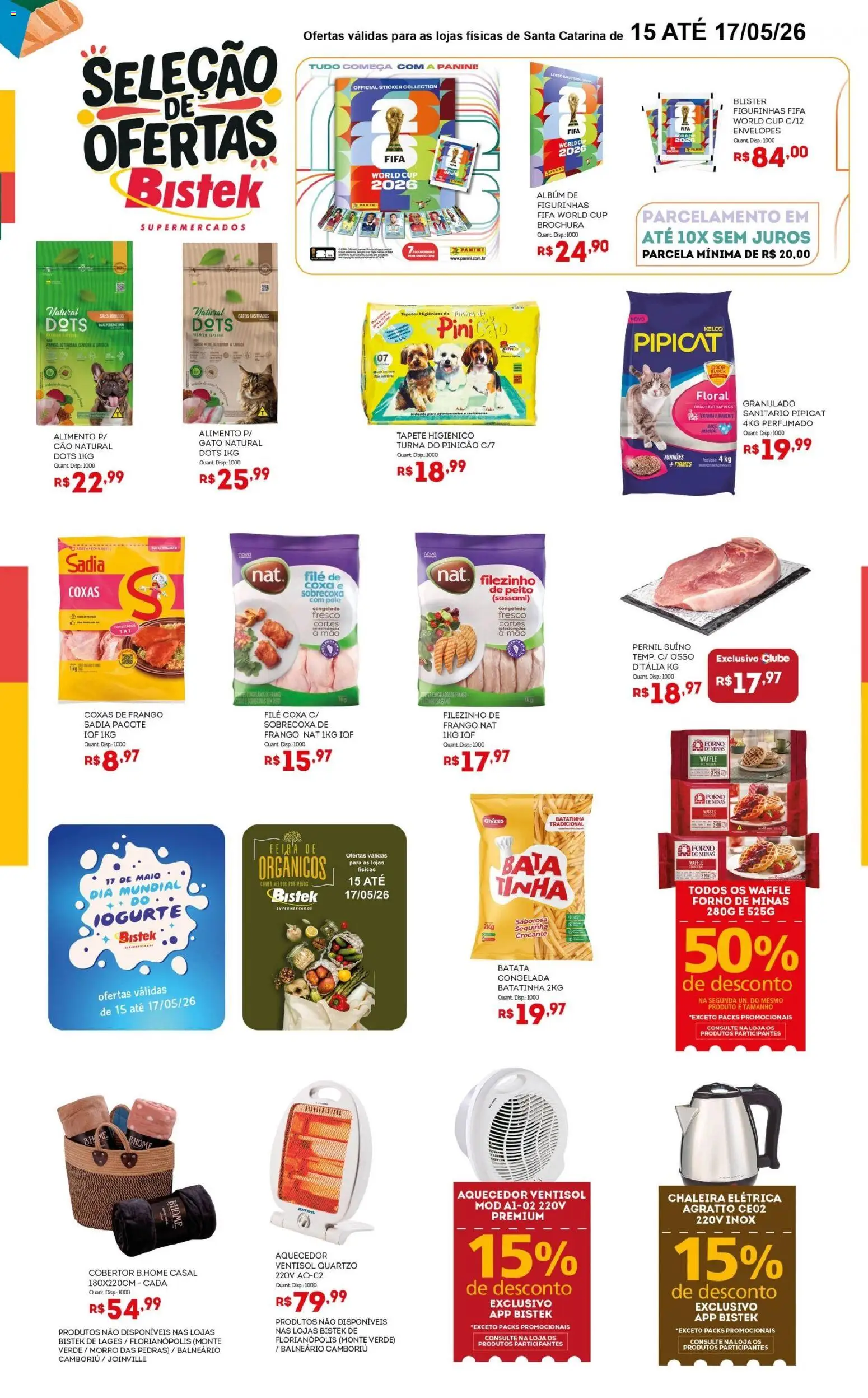 Bistek Supermercados Folheto - válido de 15.05.2026 | Página: 4 | Produtos: Tapete, Batata, Granulado, Aquecedor