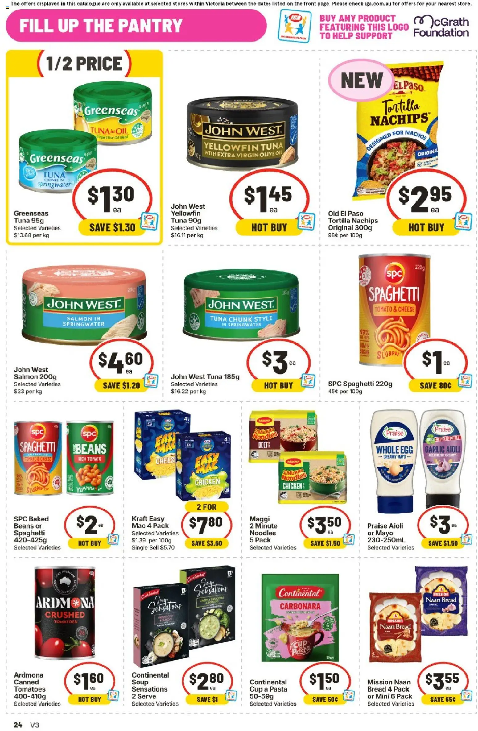 IGA catalogue - valid from 16/09/2026 | Page: 31 | Products: Chicken, Salmon, Soup, Beans
