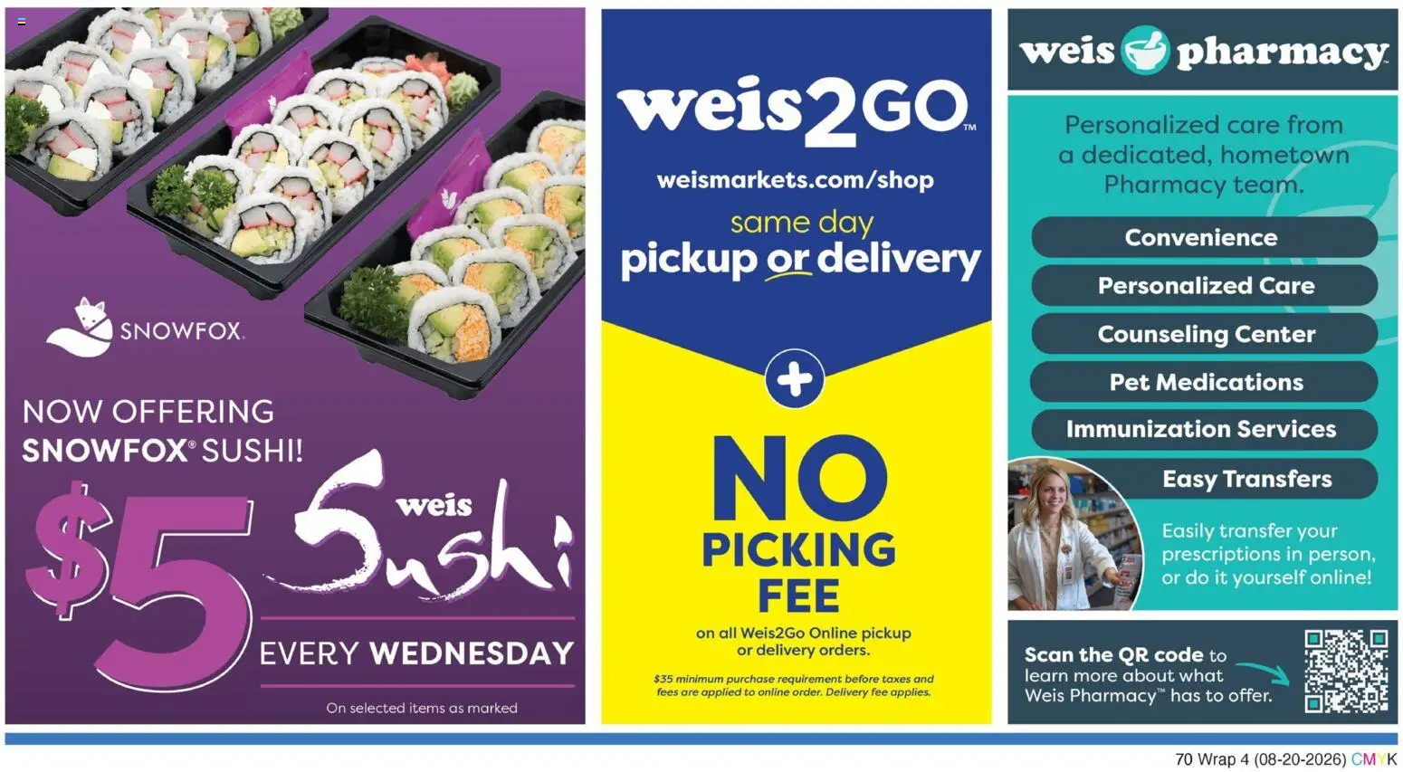 Weis Grand Opening - valid from 08/20/2026 | Page: 4 | Products: Sushi