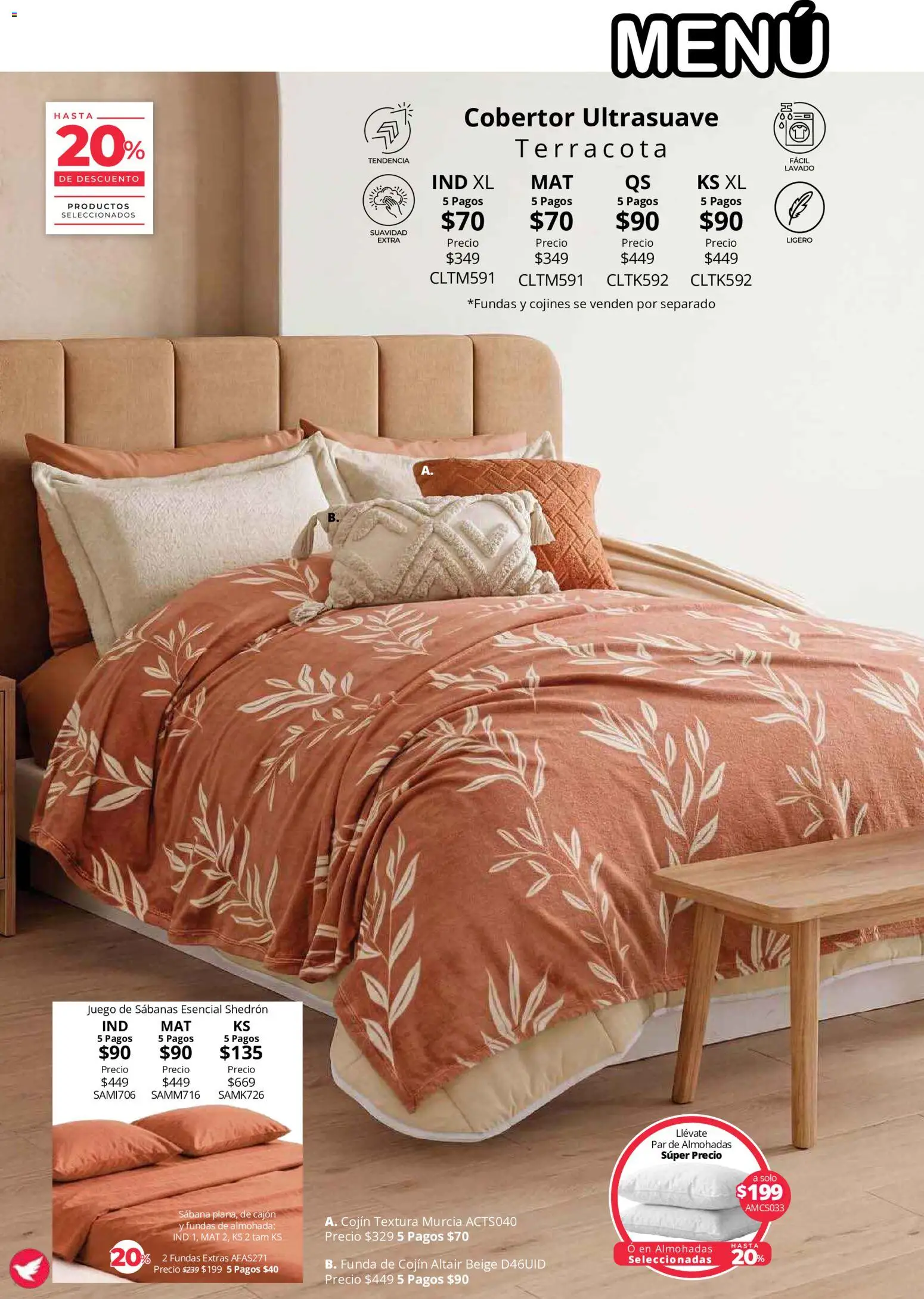 Nuevas ofertas de Colchas Concord válidas en toda la República Mexicana desde el 01/08/2026. ¡Encuentra las mejores ofertas en Colchas Concord catálogo Colección Cobertor! | Página: 85 | Productos: Cobertor, Juego, Funda, Almohada