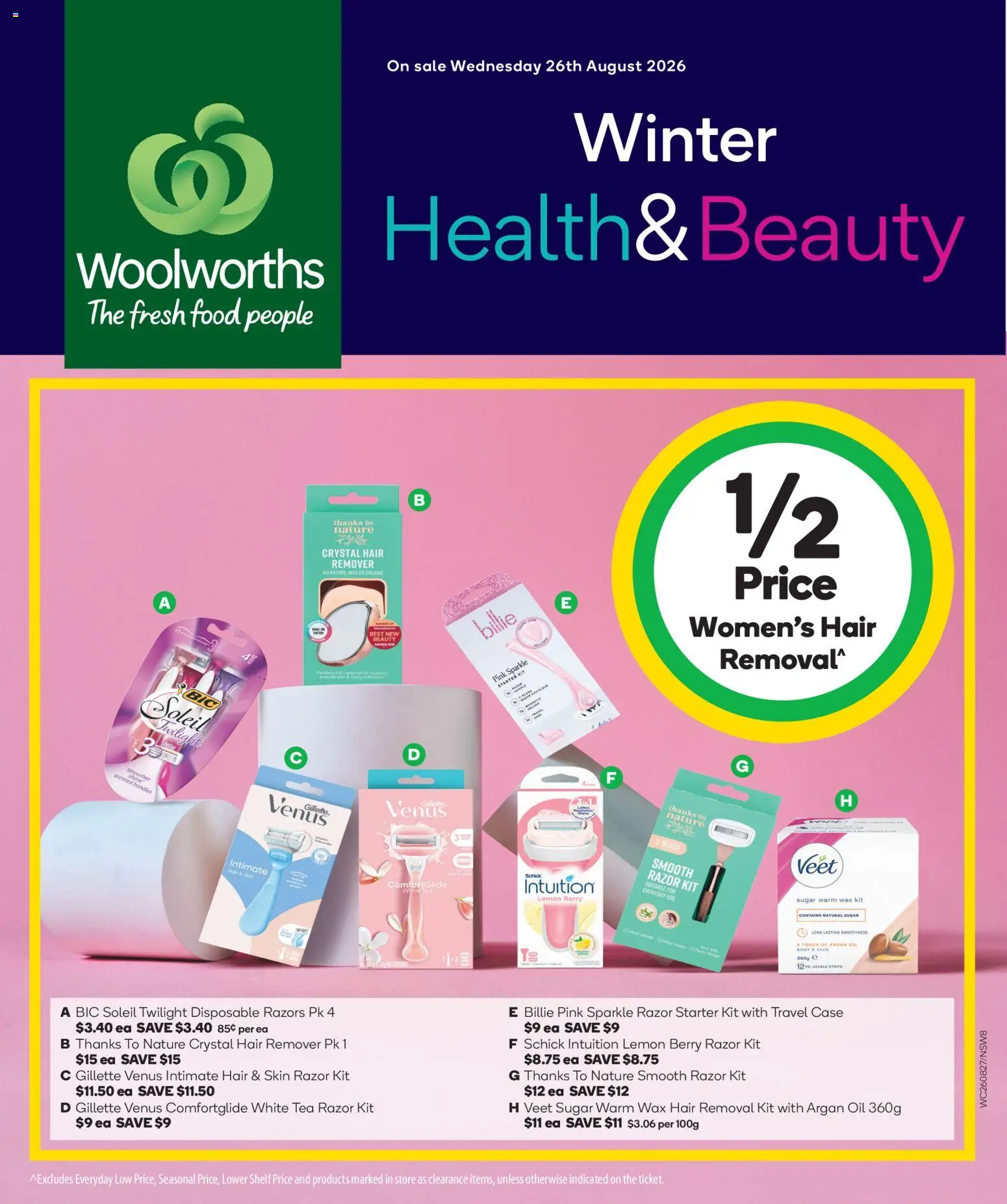 Woolworths catalogue - valid from 26/08/2026 | Page: 2 | Products: Argan oil, Hair removal, White tea, Razors