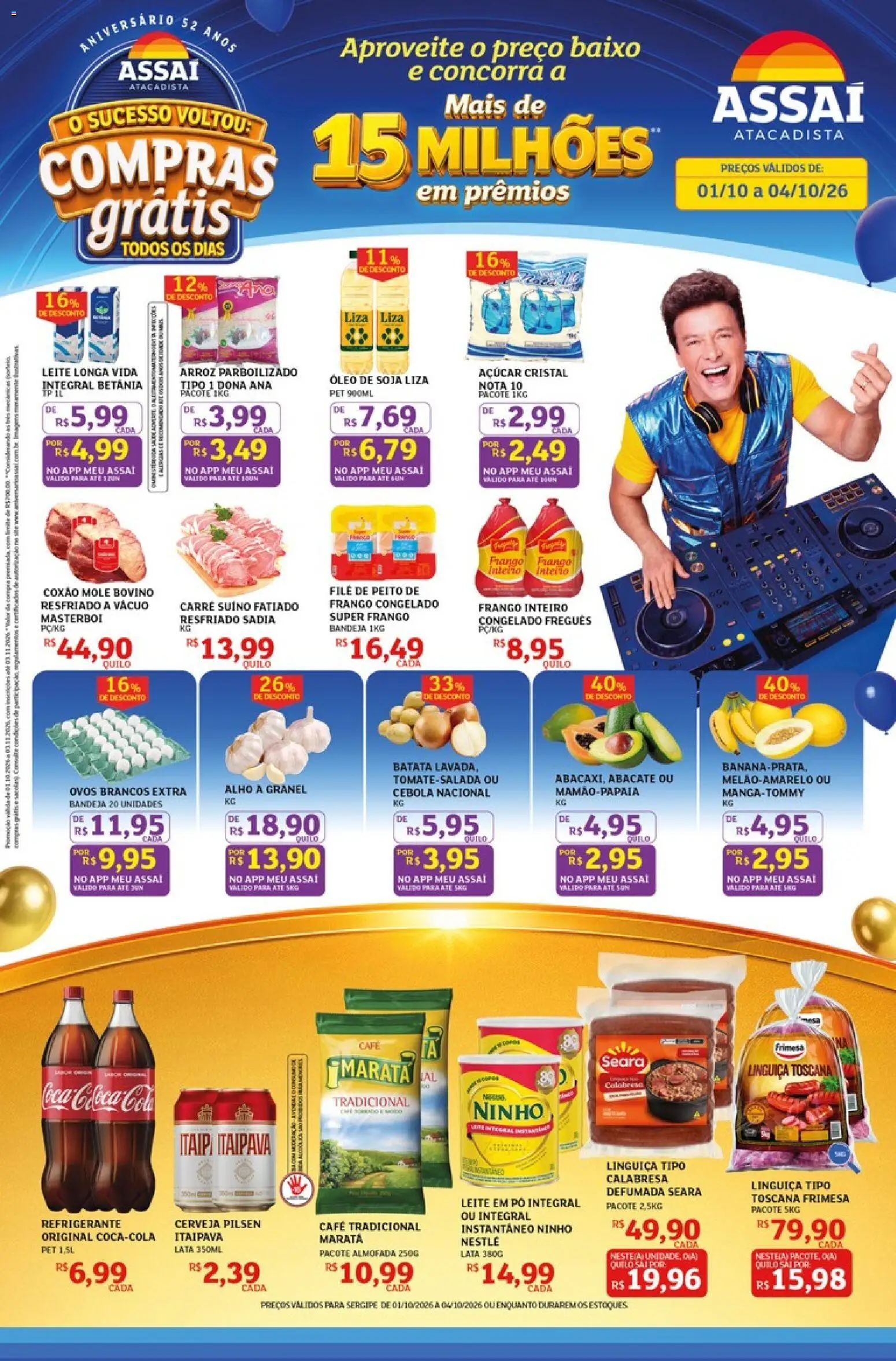 Assaí Atacadista Folheto - válido de 01/10/2026 | Página: 1 | Produtos: Pó, Abacate, Óleo, Soja