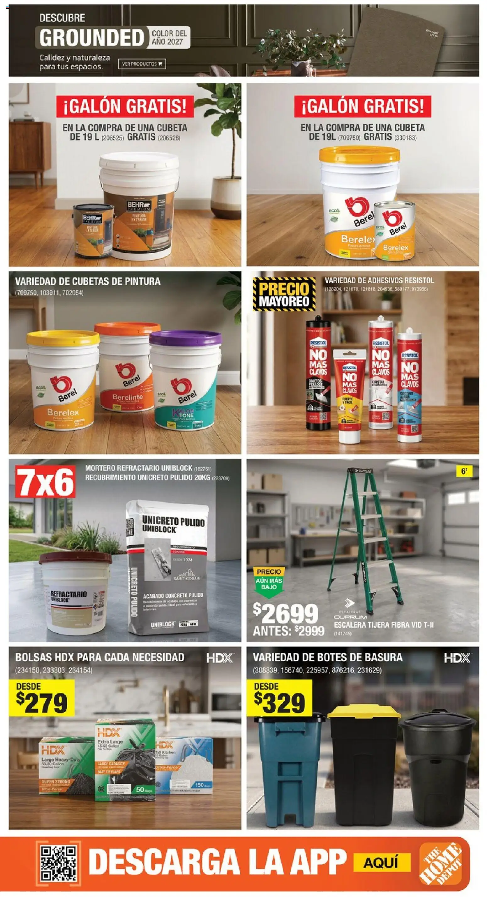 Nuevas ofertas de Home Depot válidas en toda la República Mexicana desde el 01/10/2026. ¡Encuentra las mejores ofertas en Home Depot catálogo! | Página: 5