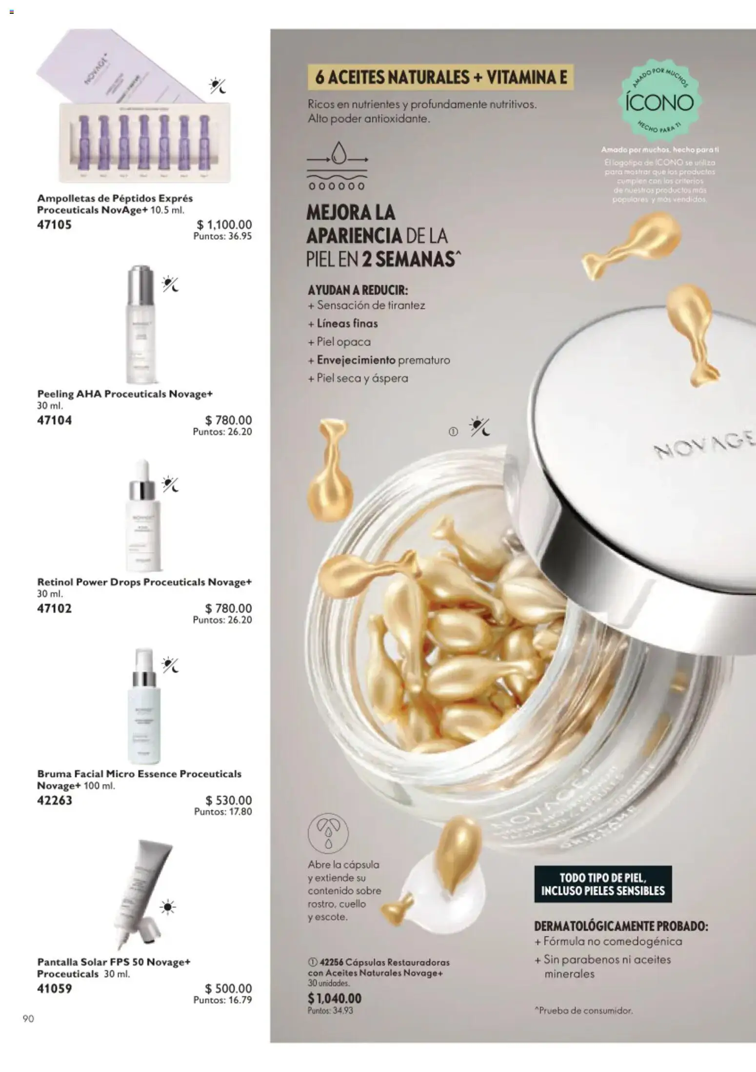 Nuevas ofertas de Oriflame válidas en toda la República Mexicana desde el 22/08/2026. ¡Encuentra las mejores ofertas en Oriflame campaña 12 2026! | Página: 90 | Productos: Bruma, Sobre, Peeling