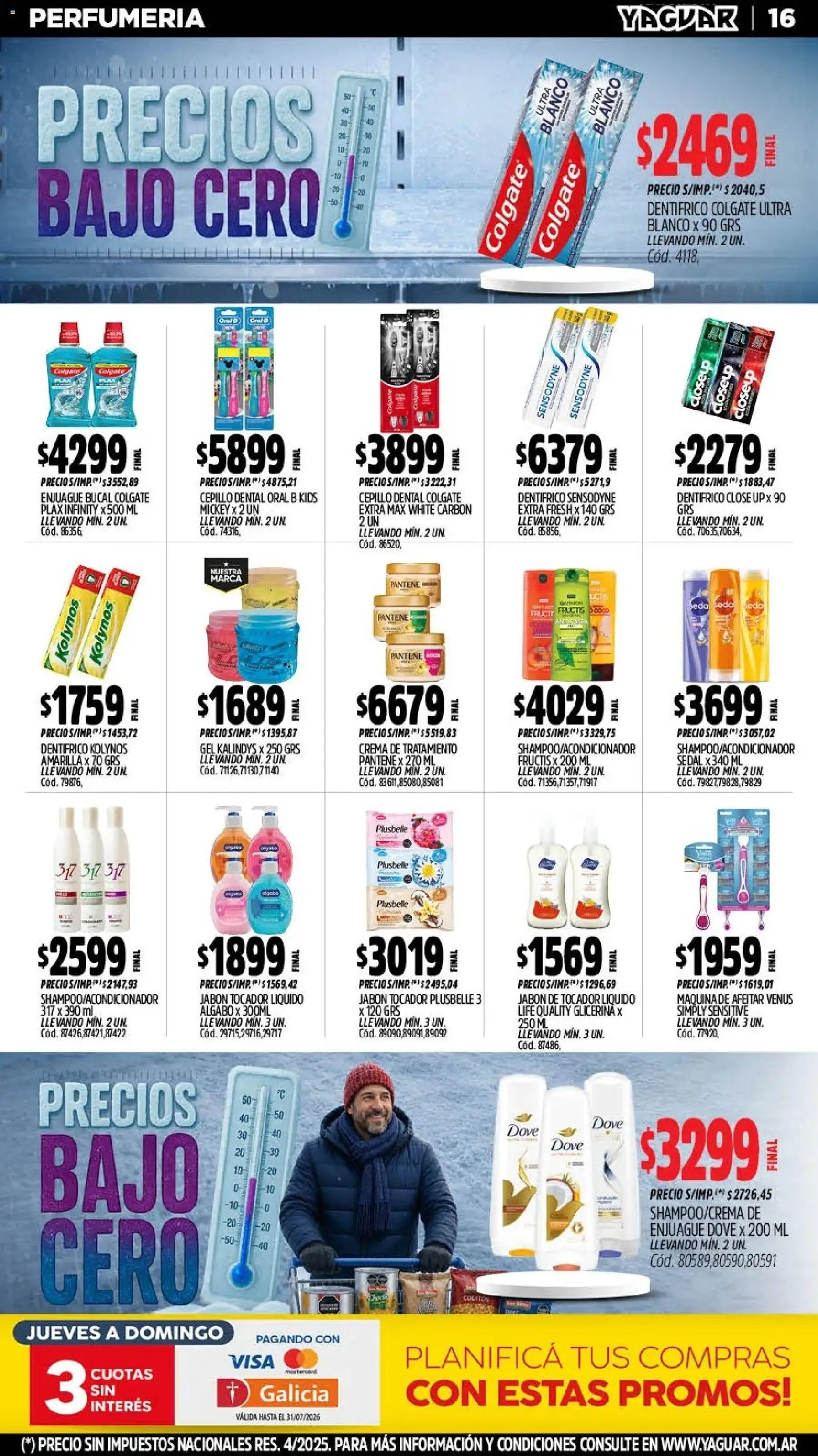 Yaguar - Oferta Semanal Mar del Plata │ válido desde el 27/07/2026 | Página: 18 | Productos: Cepillo, Jabón, Enjuague bucal, Crema