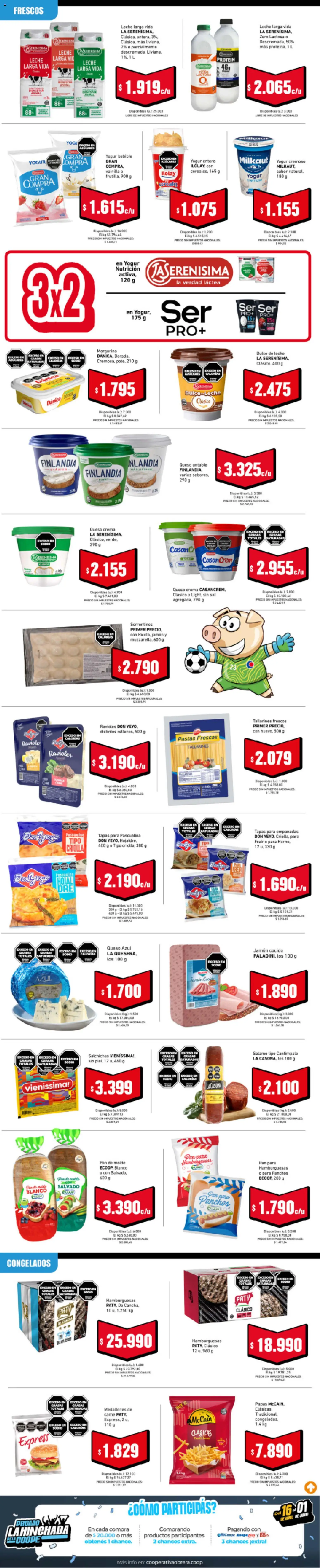 Cooperativa Obrera catálogo │ válido desde el 07.05.2026 | Página: 4 | Productos: Molde, Jamón cocido, Queso, Ravioles