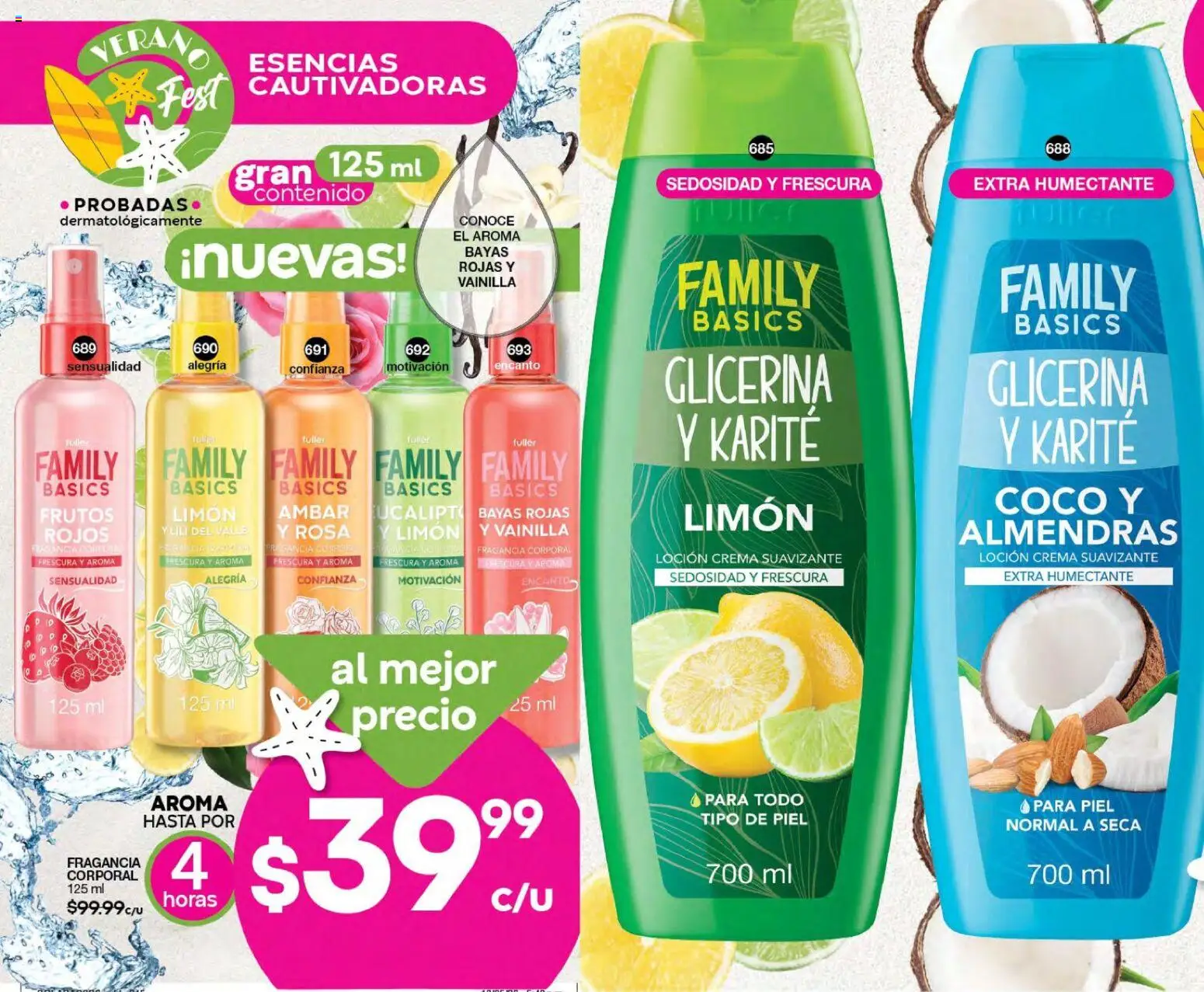 Nuevas ofertas de Fuller válidas en toda la República Mexicana desde el 24.06.2026. ¡Encuentra las mejores ofertas en Fuller campaña 6 2026! | Página: 182 | Productos: Almendras, Crema, Limón, Suavizante