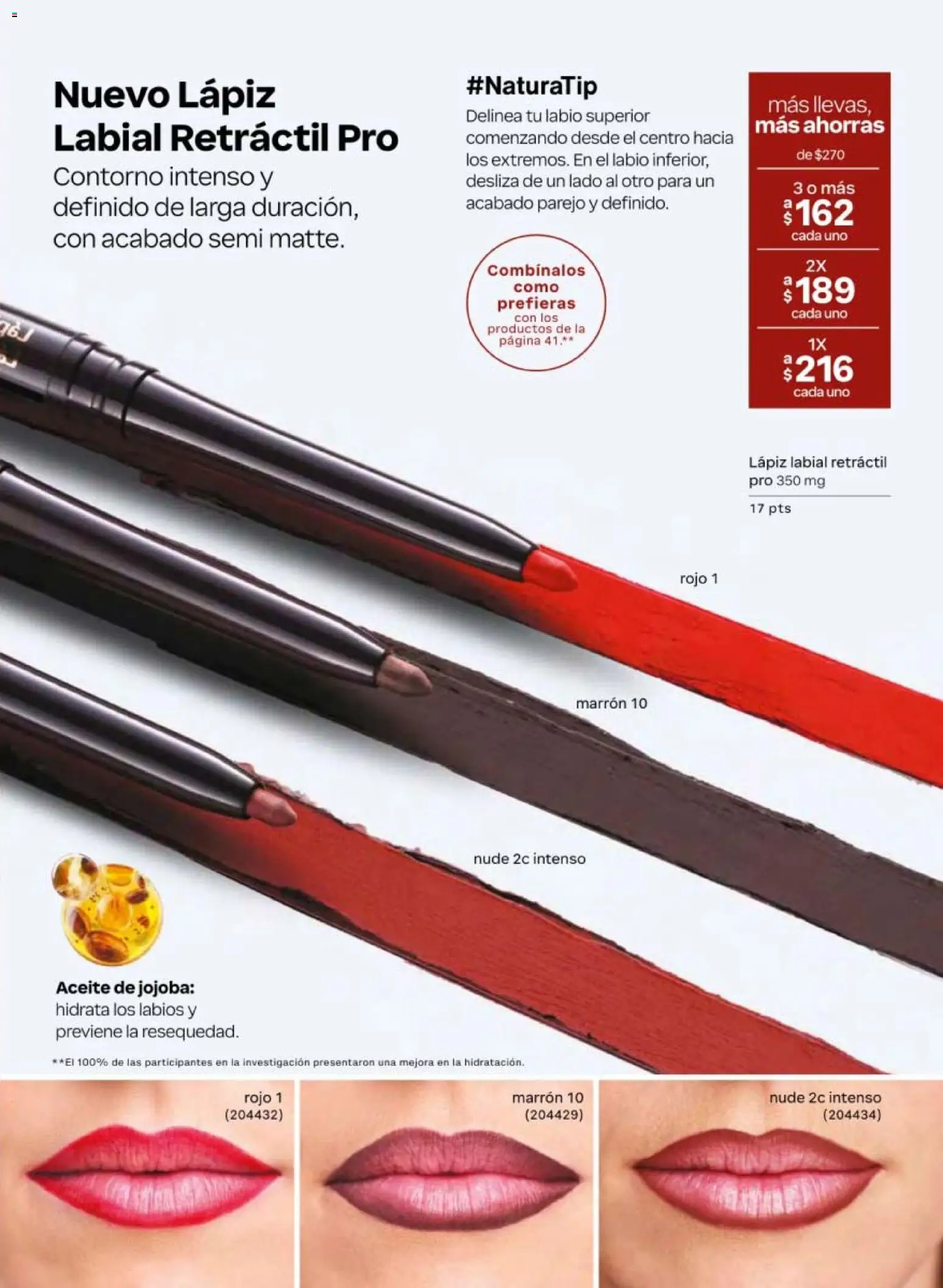 Nuevas ofertas de Natura válidas en toda la República Mexicana desde el 20/02/2026. ¡Encuentra las mejores ofertas en Natura campaña 4 2026! | Página: 47 | Productos: Contorno, Aceite, Lápiz labial