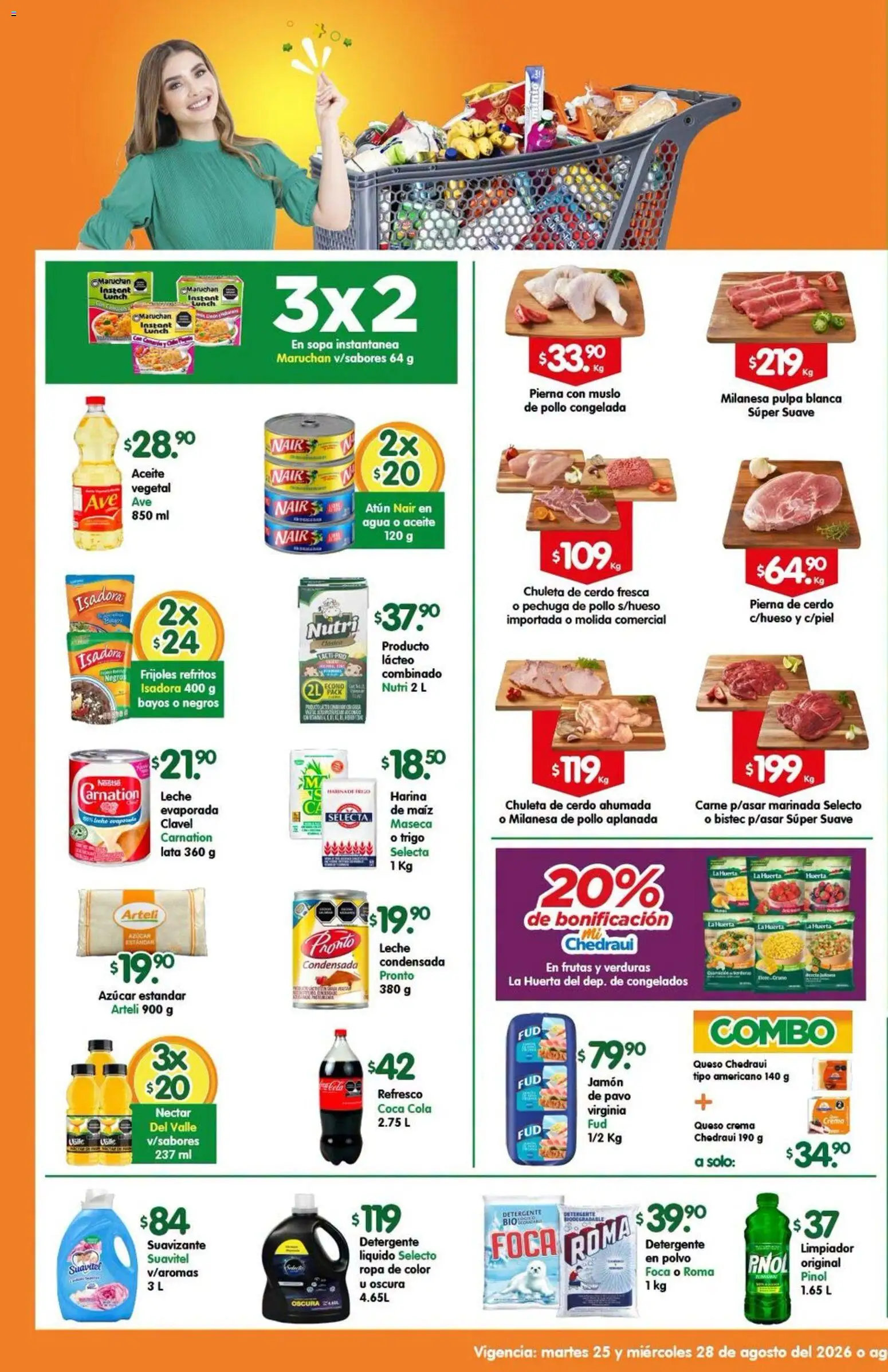 Nuevas ofertas de Arteli válidas en toda la República Mexicana desde el 25/08/2026. ¡Encuentra las mejores ofertas en Arteli folleto Express! | Página: 1 | Productos: Pollo, Detergente, Queso, Pavo