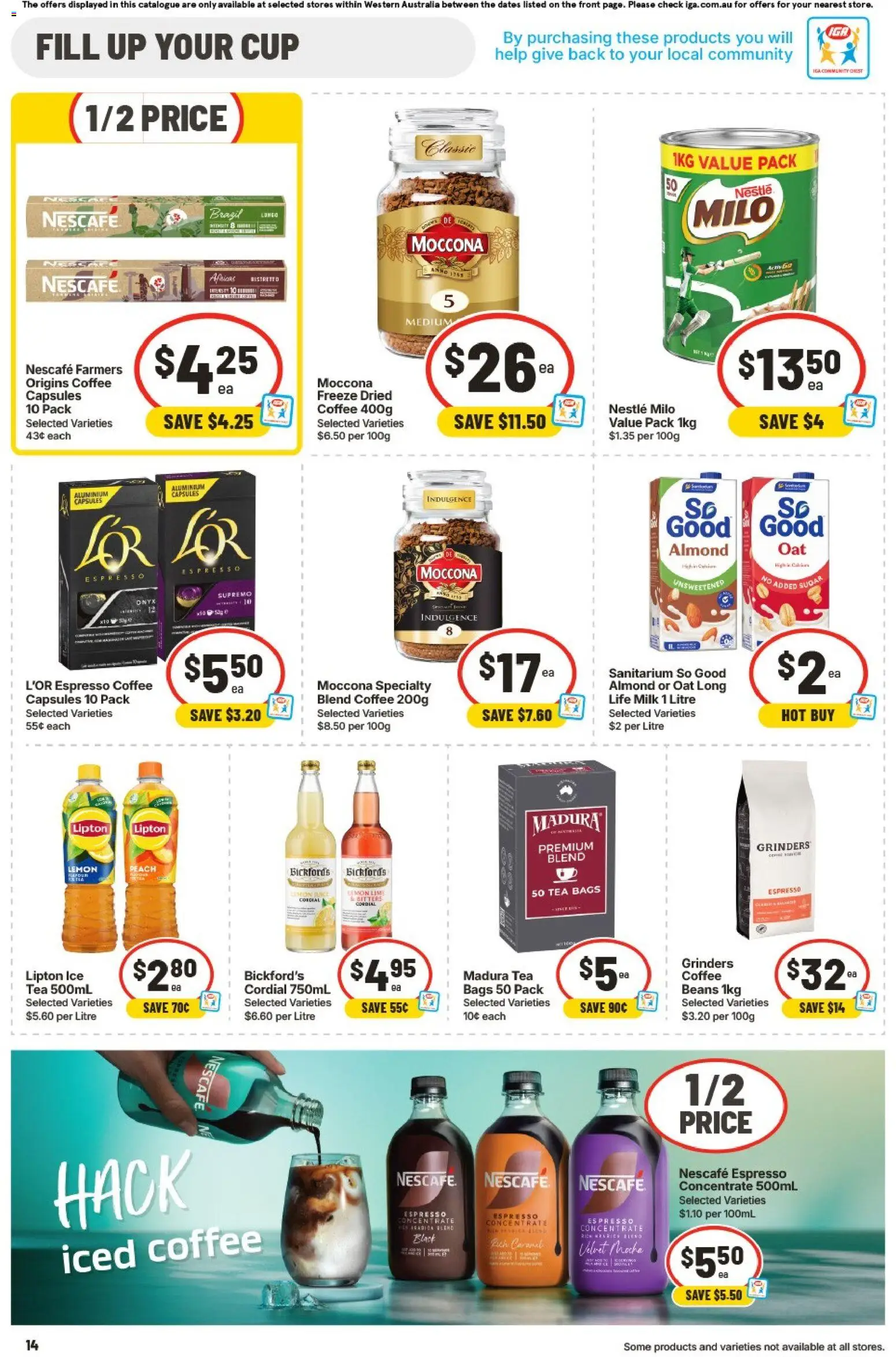IGA catalogue - valid from 17.06.2026 | Page: 14 | Products: Tea, Sugar, Lemon, Lime