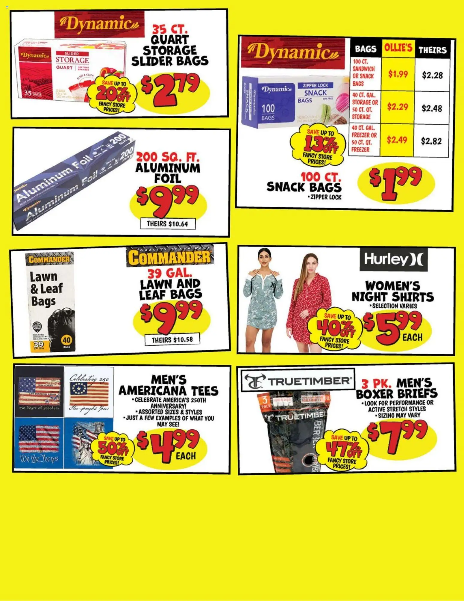 Ollie's Save On - valid from 08/06/2026 | Page: 5 | Products: Briefs, Freezer