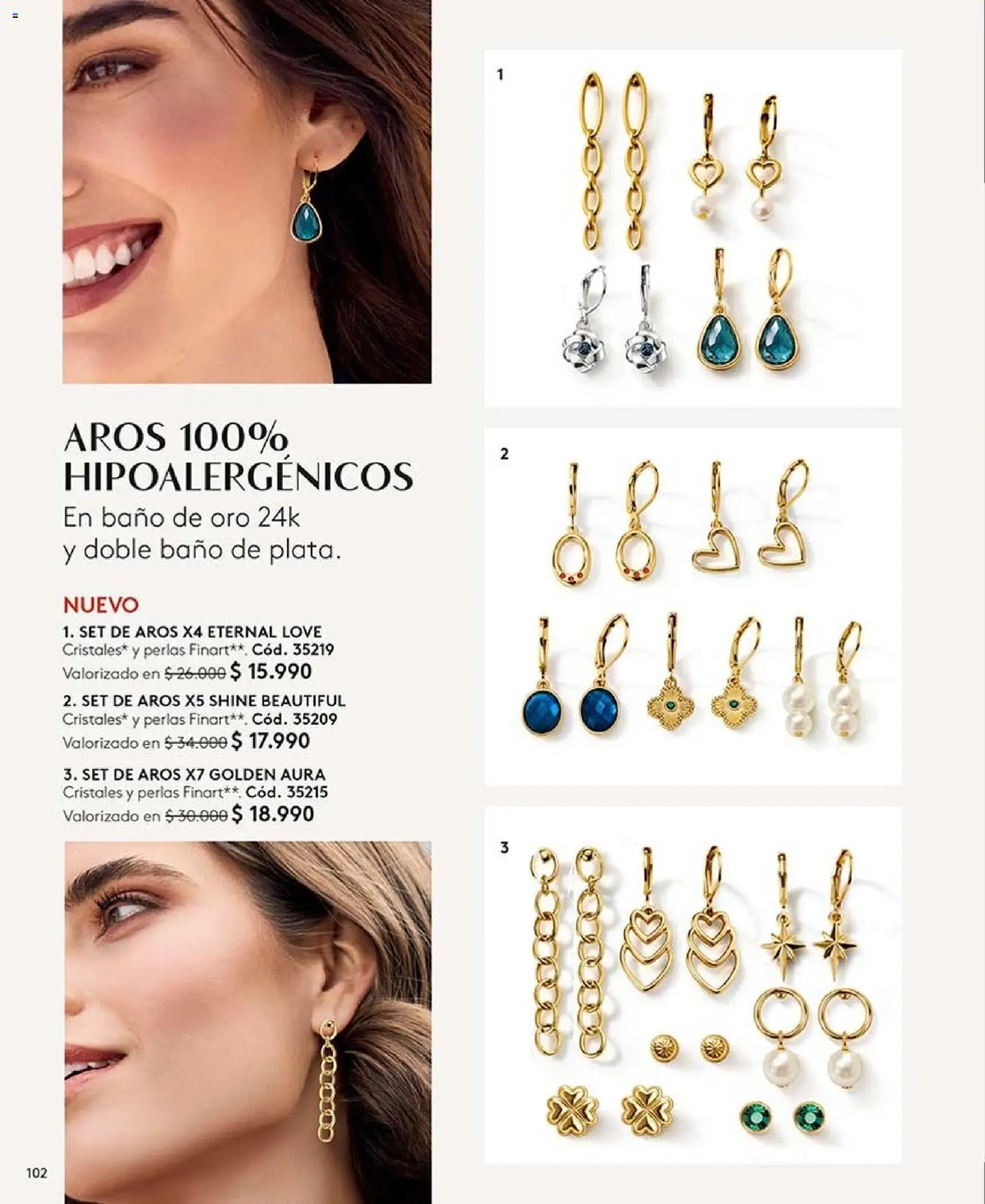 Catálogo Ésika Campaña 13 │ válido desde el 26.07.2026 | Página: 102 | Productos: Baño, Aros