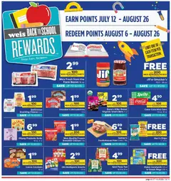 Preview of Weis weekly ads valid from 07/16/2026 | Page: 9 | Products: Butter, Ham, Chips, Desk