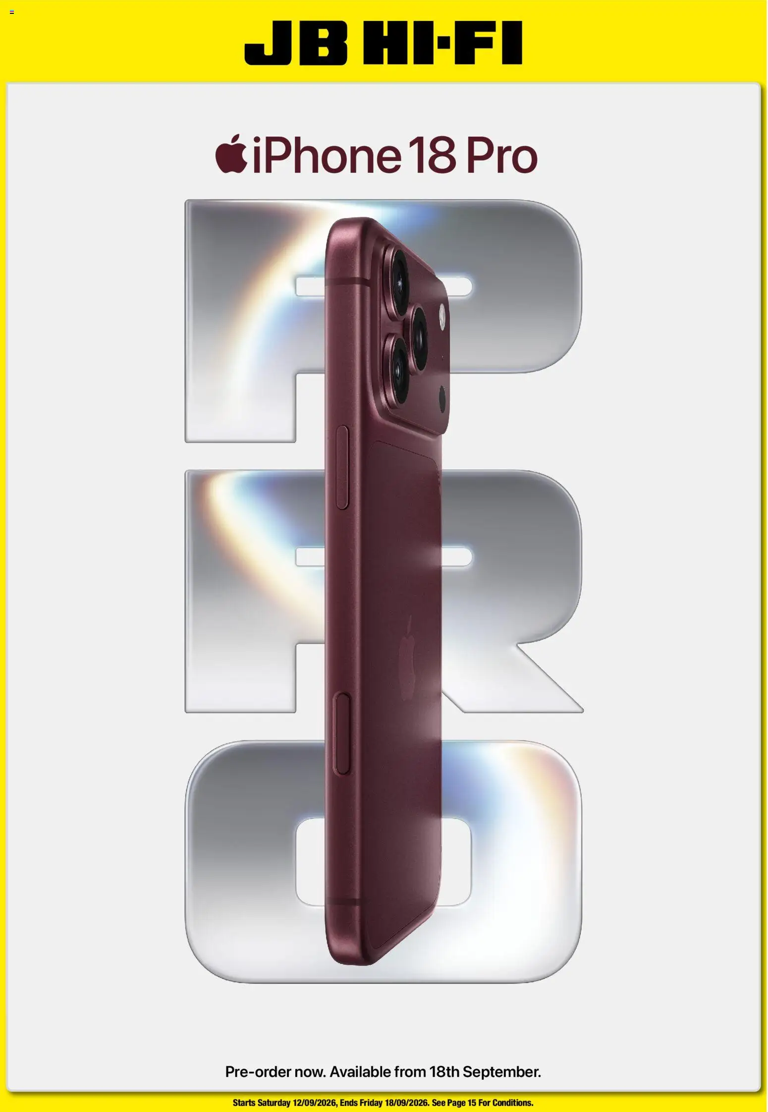 JB Hi-Fi catalogue - valid from 12/09/2026 | Page: 1 | Products: Iphone