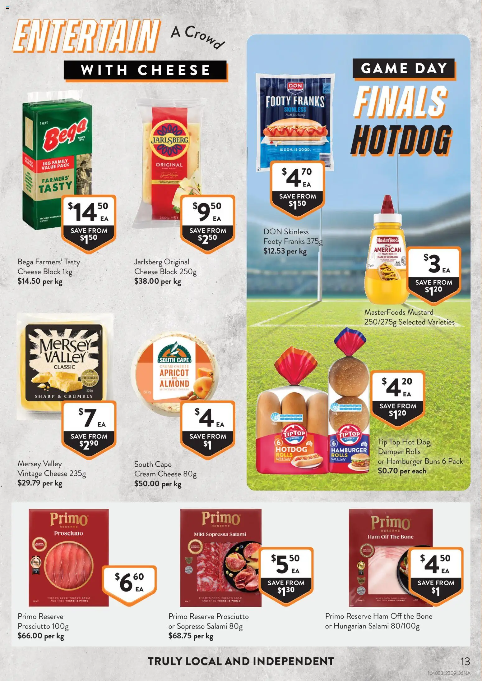 Foodworks catalogue - valid from 23/09/2026 | Page: 13 | Products: Prosciutto, Cheese, Mustard, Game