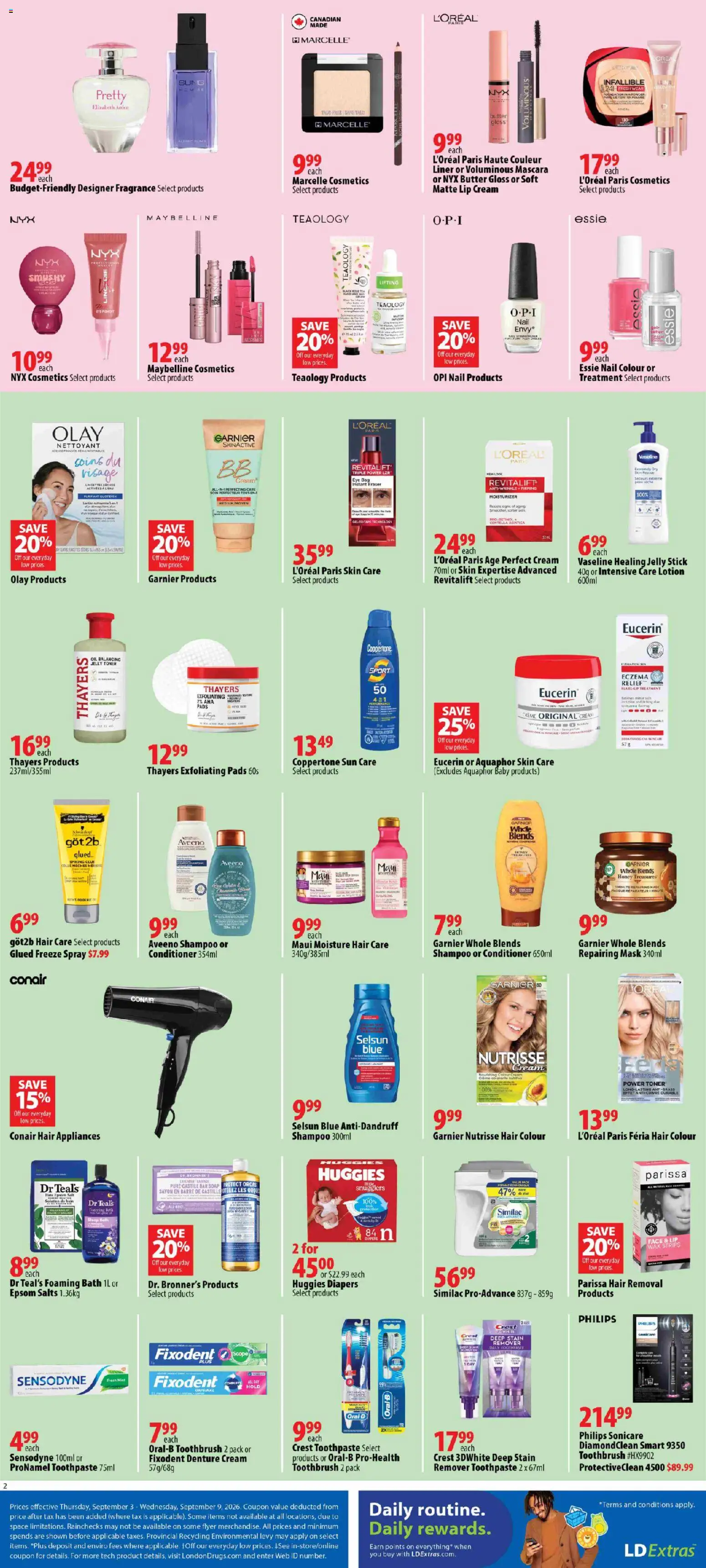 London Drugs flyer valid from Sep 3, 2026 | Page: 3