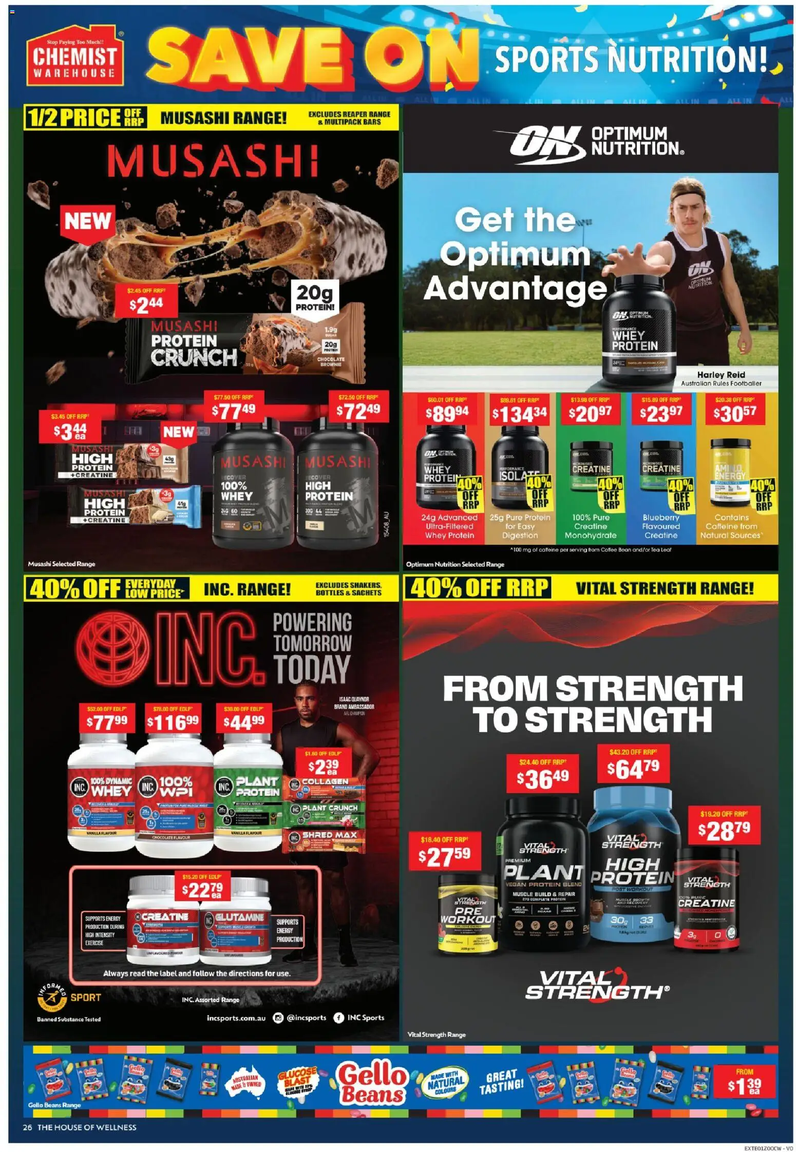 Chemist Warehouse catalogue - valid from 07/09/2026 | Page: 26 | Products: Powder, Chocolate, Whey protein, Beans